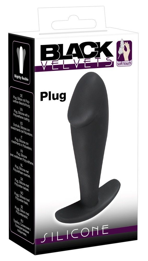 SEX-TOYS BLACK VELVETS Analplug Black Velvets - BV Small silicone plug