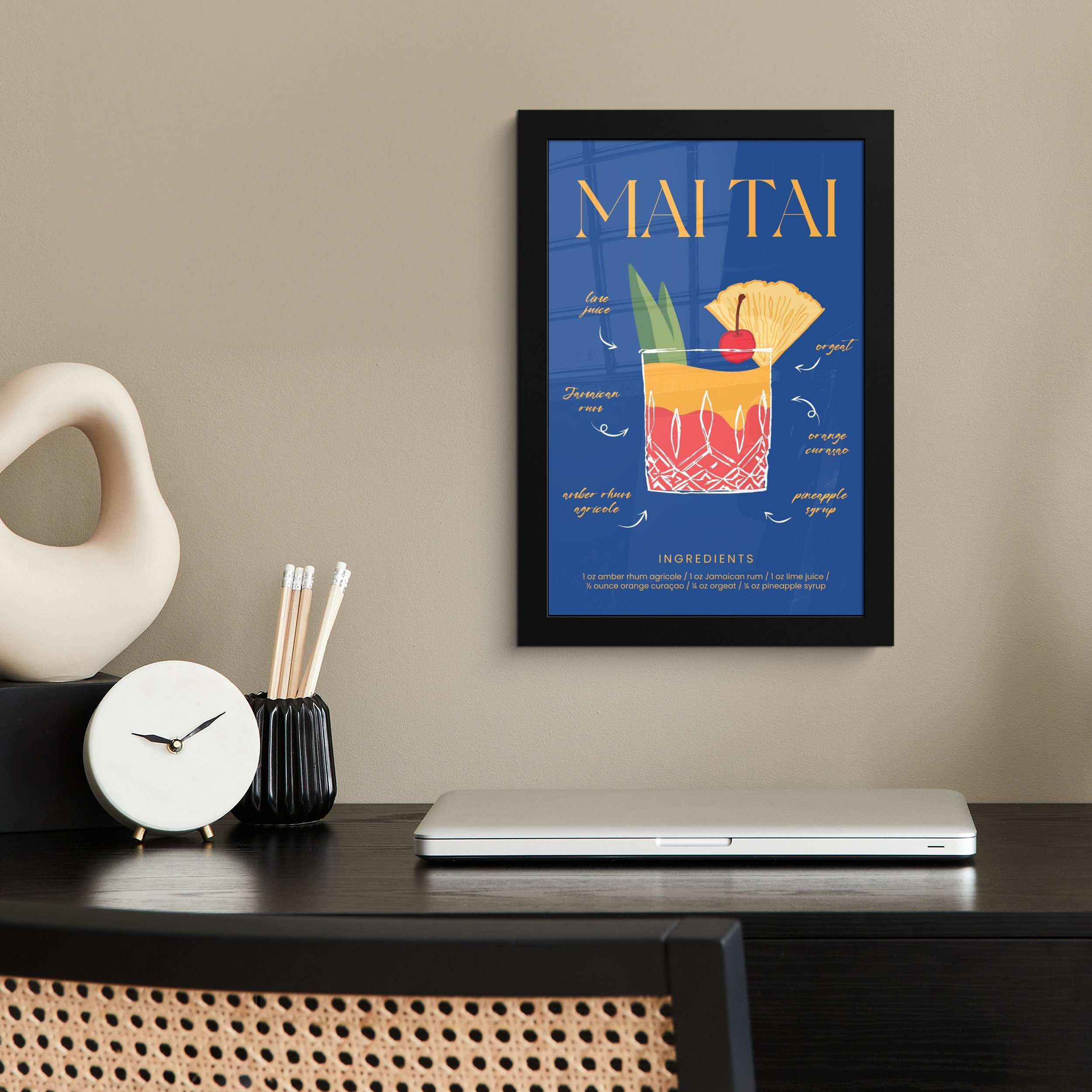 MuchoWow Poster Cocktail - Mai Tai günstig online kaufen