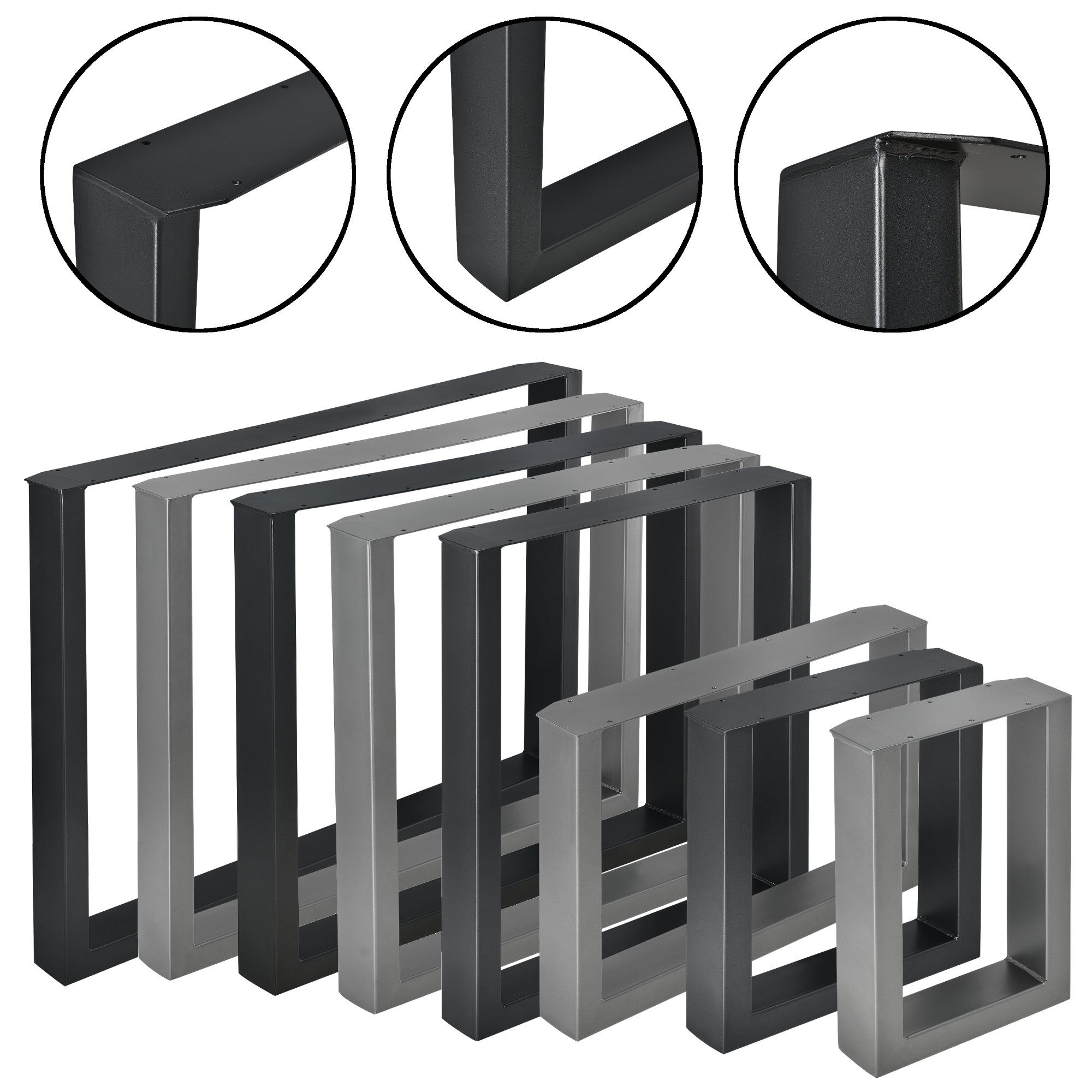 En Casa Untergestell 2 St 2x Tischgestell Im Set Fur Diy Esstisch Beistelltisch Couchtisch Bank Uvm In Verschiedenen Farben Und Grossen Online Kaufen Otto