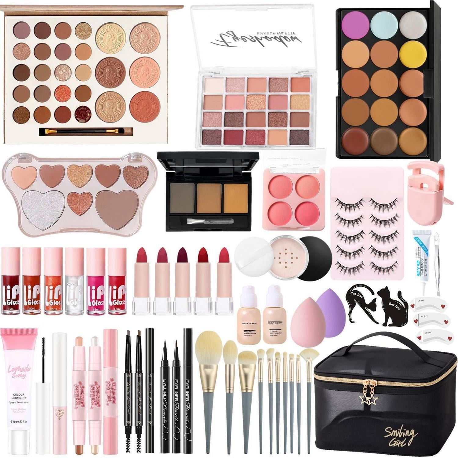 LuxusKollektion Schmink-Set Make-up Set All-in-One Kosmetik Geschenkset