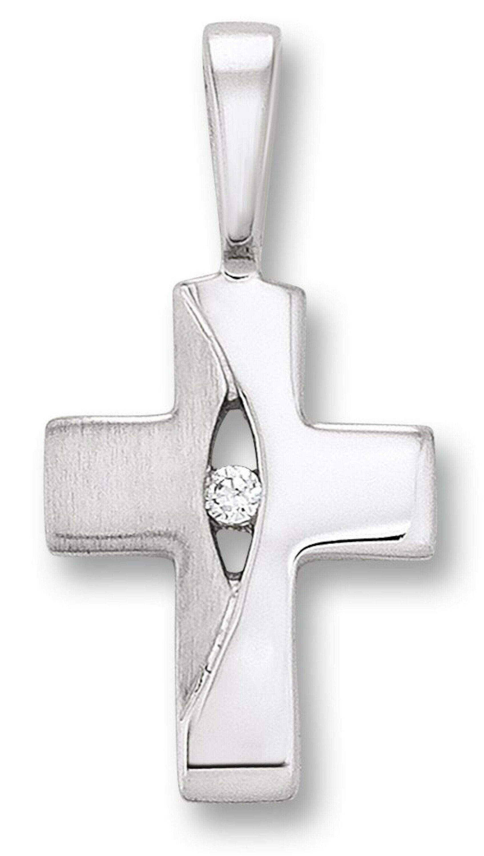 ONE ELEMENT Kettenanhänger Zirkonia Kreuz Anhänger günstig online kaufen