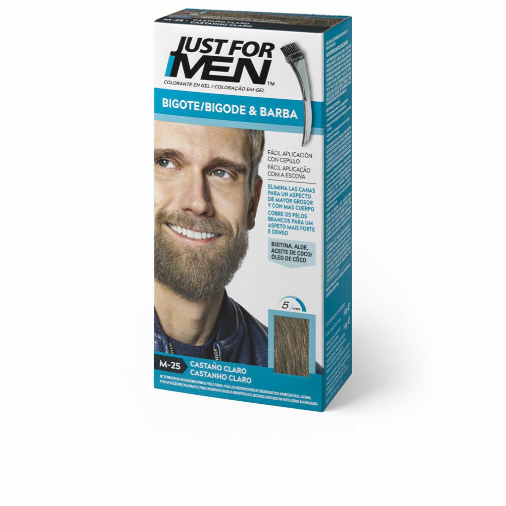 Just For Men Haarpflege-Set Schnurrbart und Bart Hellbraun 28 4g