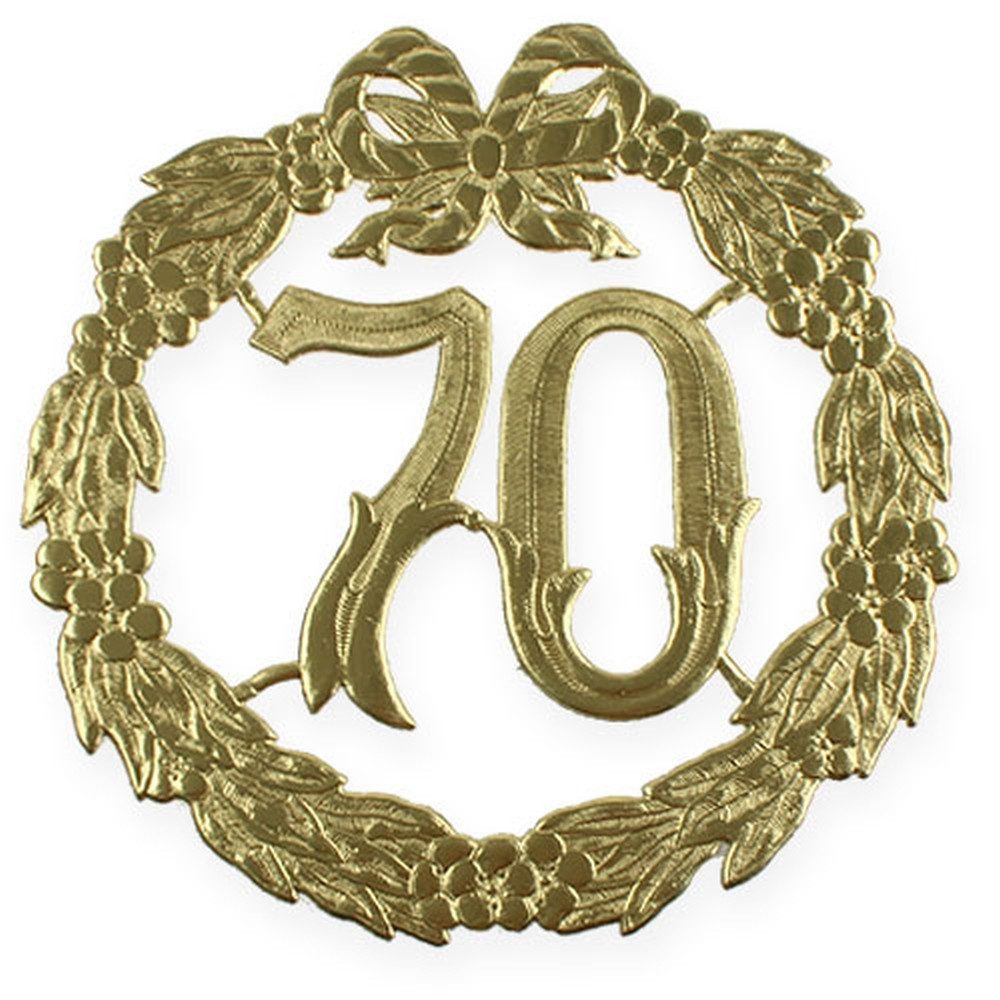 Viana Jubiläumskarte Edle Jubiläumszahl 70 für Feste und Dekorationen