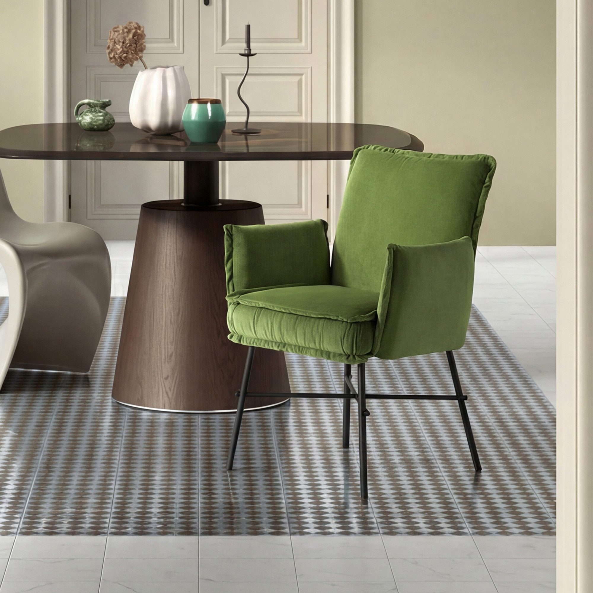 B&D home Polsterstuhl JÜRGEN, gepolstert, mit Armlehnen