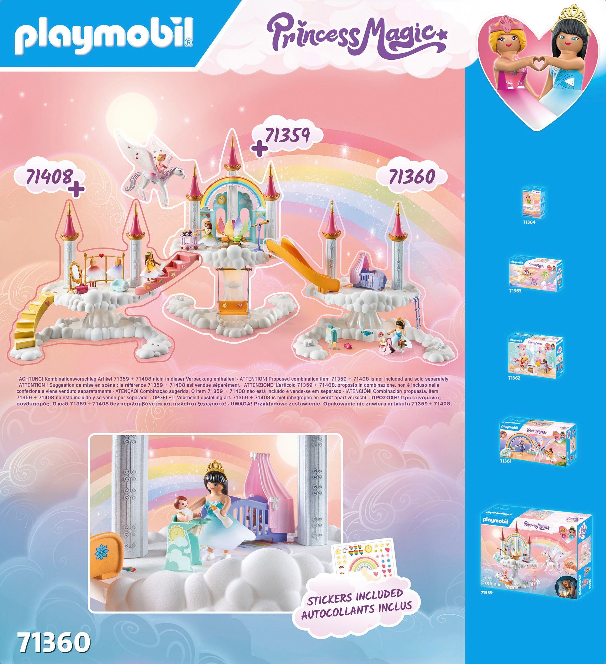 Playmobil® Himmlische Babywolke (71360), Princess Magic Konstruktions-Spielset, (63 St), Made in Germany – Bild 5 von 5