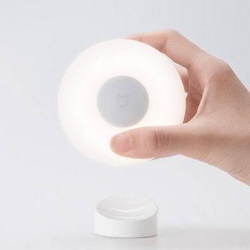 Xiaomi LED Nachtlicht mijia, LED fest integriert, Tageslichtweiß, Nachtlicht Schranklicht Flurlicht 2 einstellbare Helligkeit Infrarot Smart Human Body Sensor mit Magnetstand