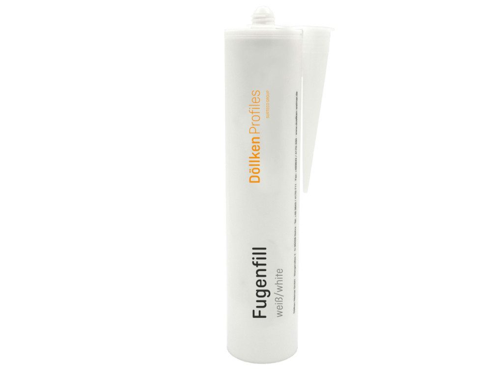 Döllken Profiles GmbH Verlegeset Fugenfill Kartusche weiß, B: 0.05 cm, L: 0.23 cm