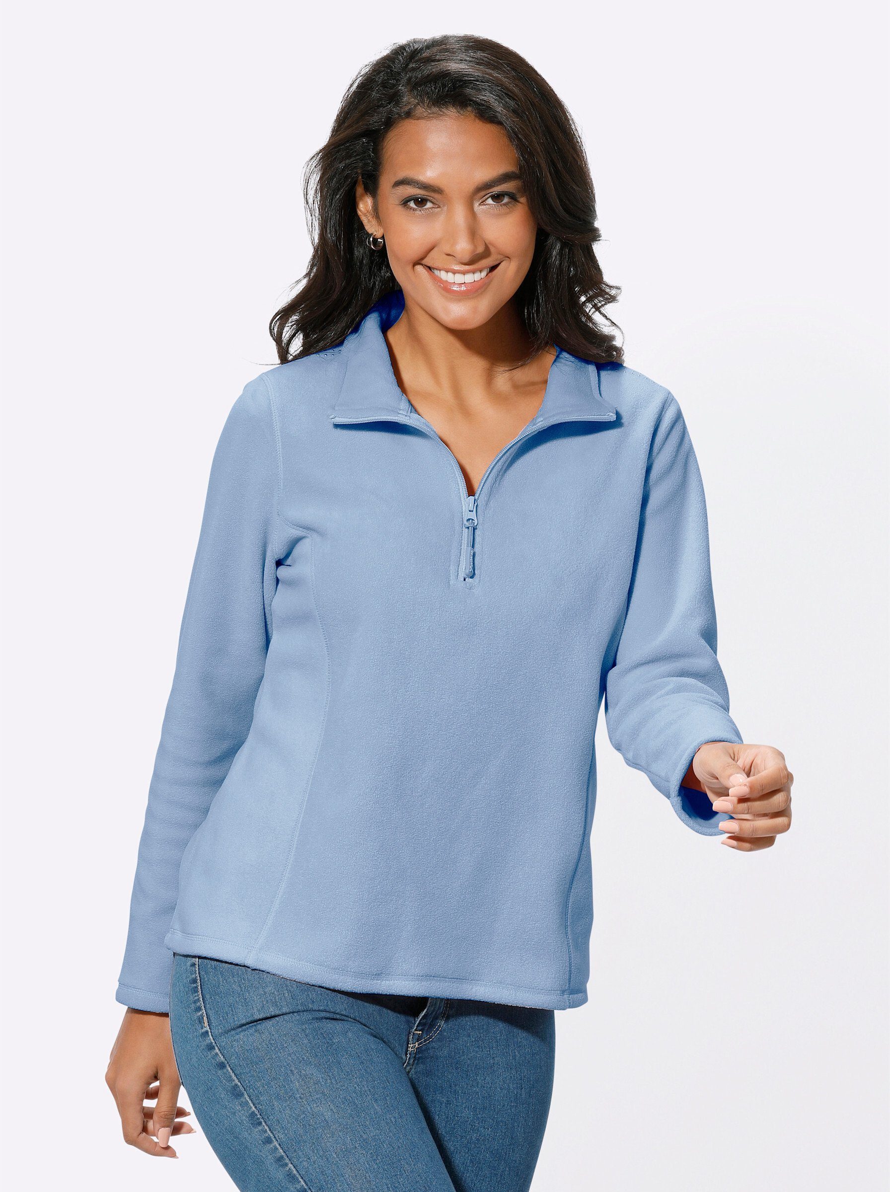 Witt Fleeceshirt Fleece-Shirt Langarm Länge ca. 66 cm – Bild 2 von 4