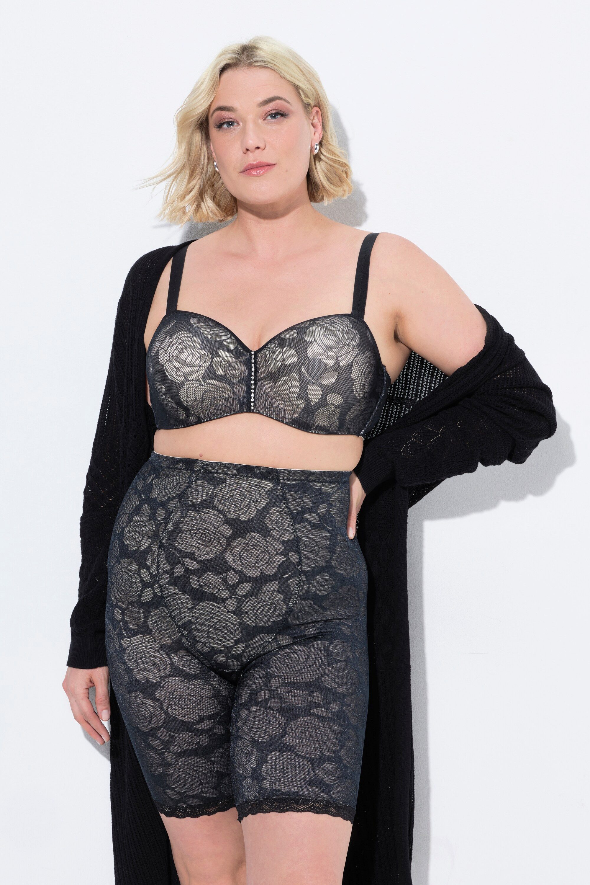 Ulla Popken Miederhose TruYou Shaping-Panty Spitze High Waist