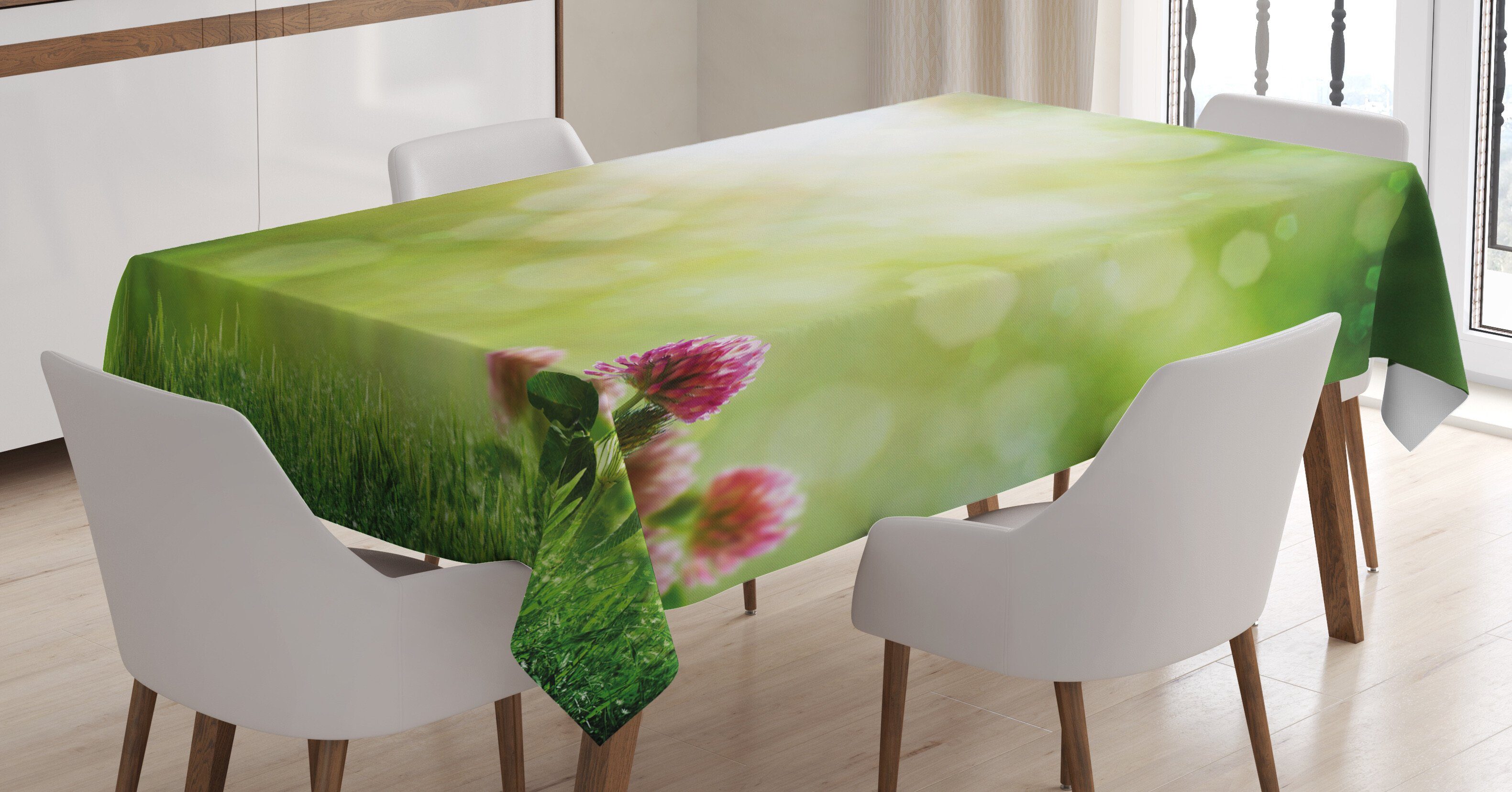 Frühlings-Blüten Abakuhaus Farben, Natur geeignet den Frische Klare Tischdecke Bereich Farbfest Für Waschbar Außen
