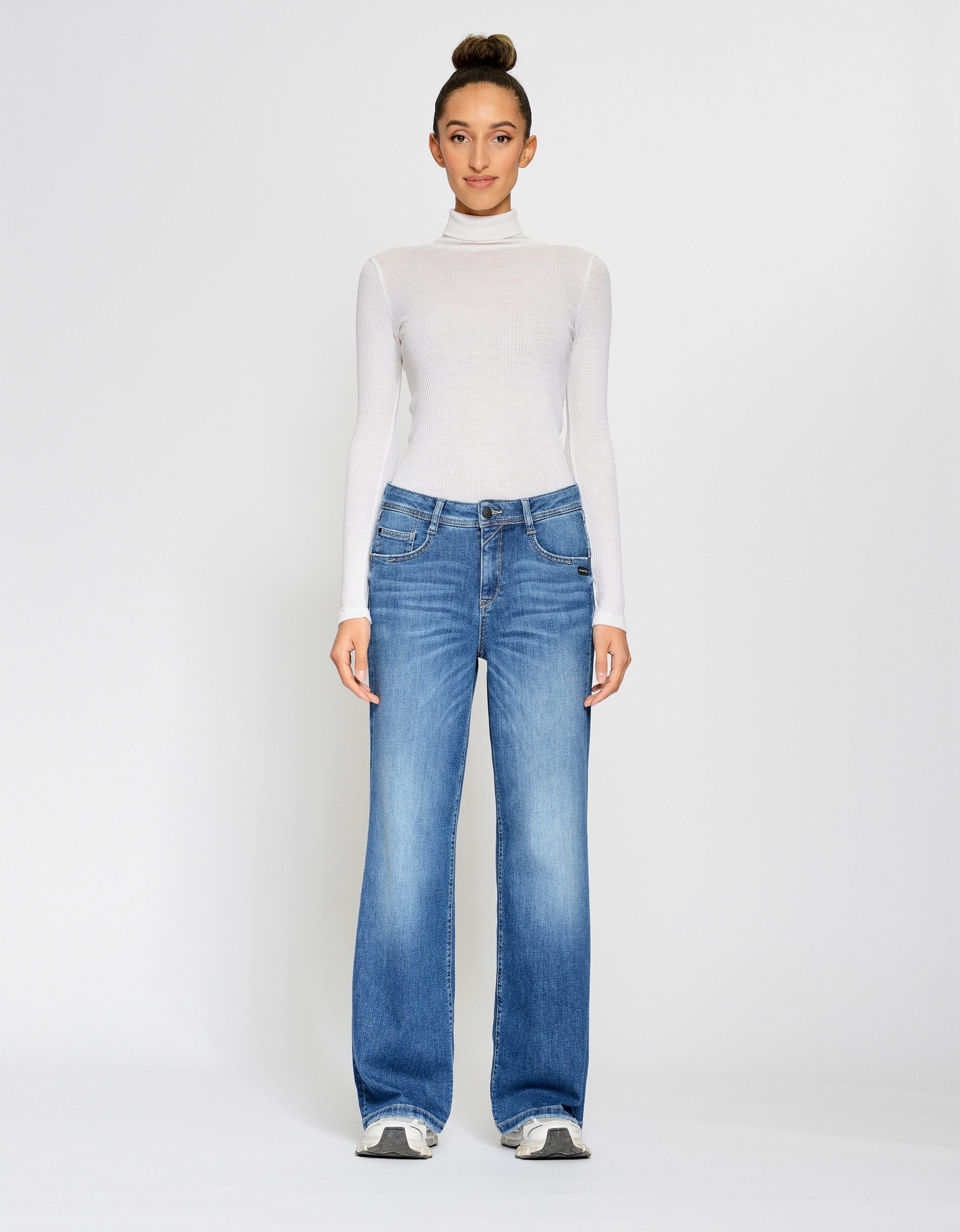 GANG 5-Pocket-Jeans 94AMELIE WIDE breeze wash günstig online kaufen