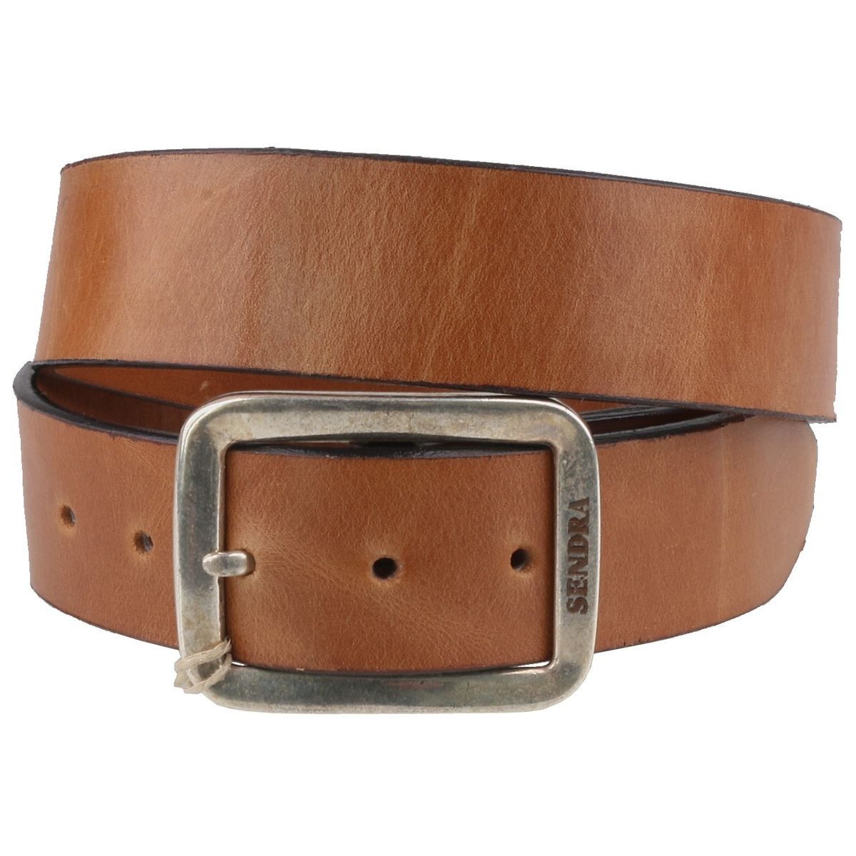Sendra Boots Ledergürtel 1013-Frisko Teak Herren Ledergürtel schlicht - passt immer!