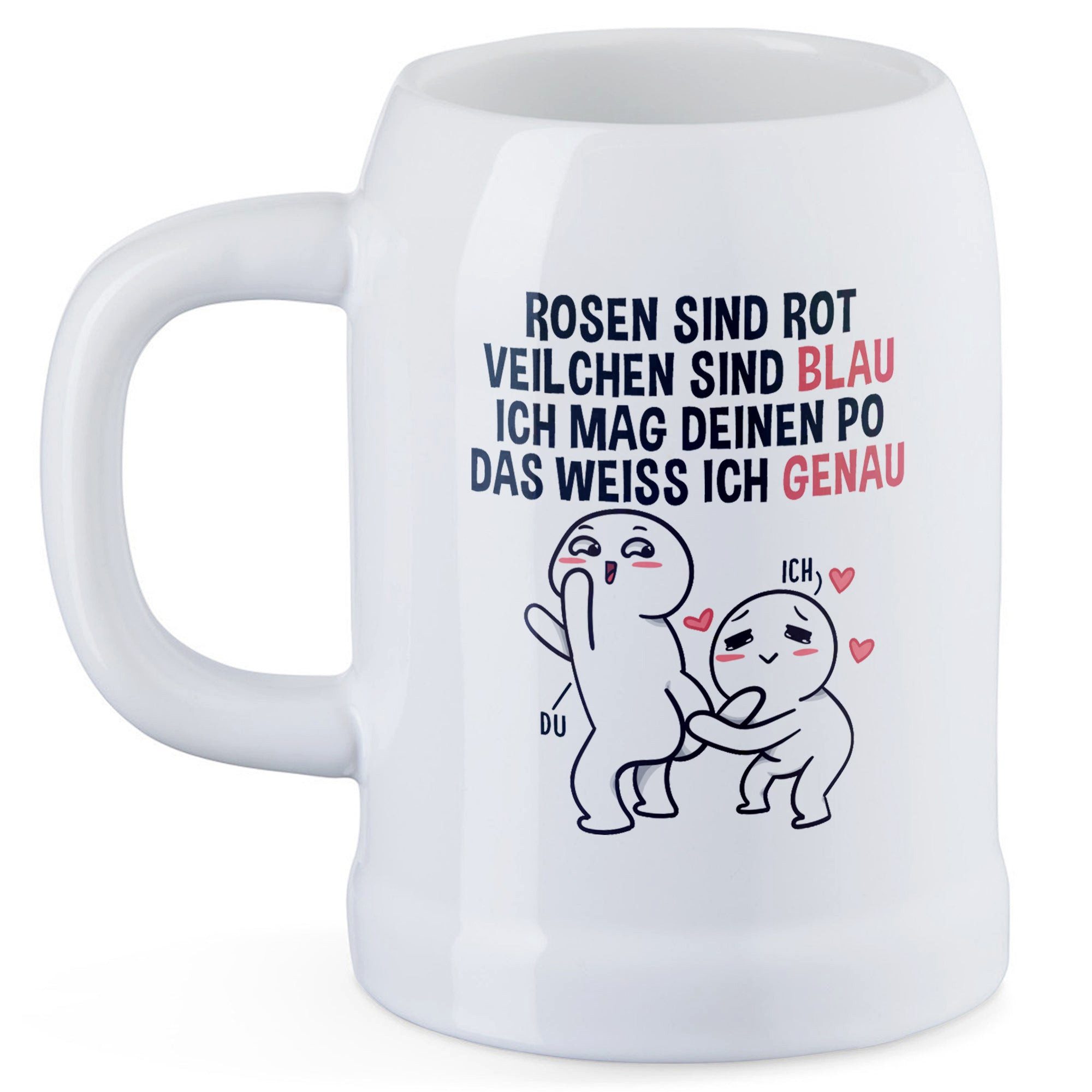 22Feels Bierkrug Jahrestag Geschenk Hochzeitstag Frauen Freundin Valentinstag, Keramik, IN DEUTSCHLAND BEDRUCKT, Spülmaschinenfest