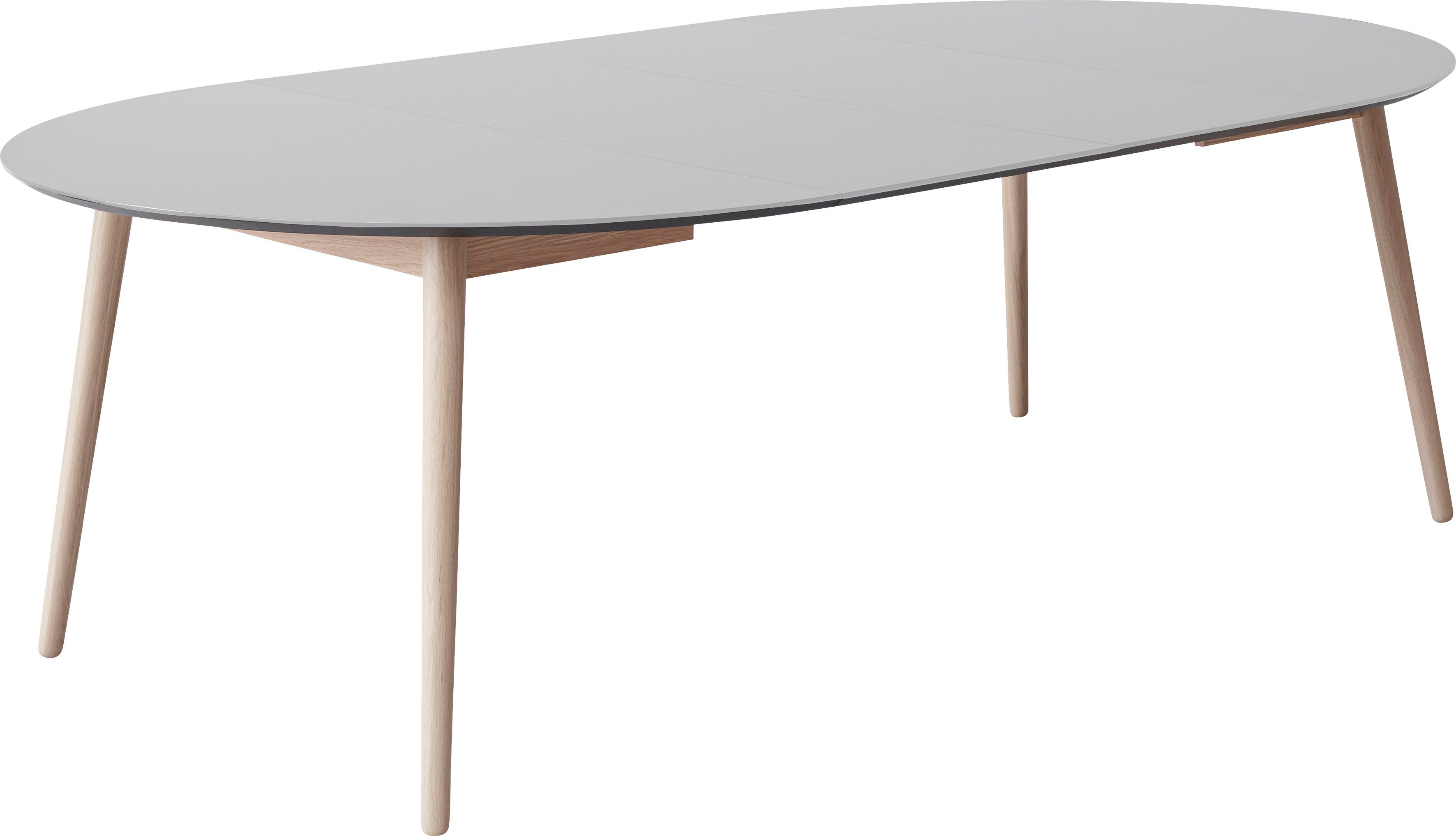 cm, Weiß Ø135(231) Meza Esstisch Tischplatte Massivholzgestell Furniture Hammel, Hammel by MDF/Laminat, runde aus