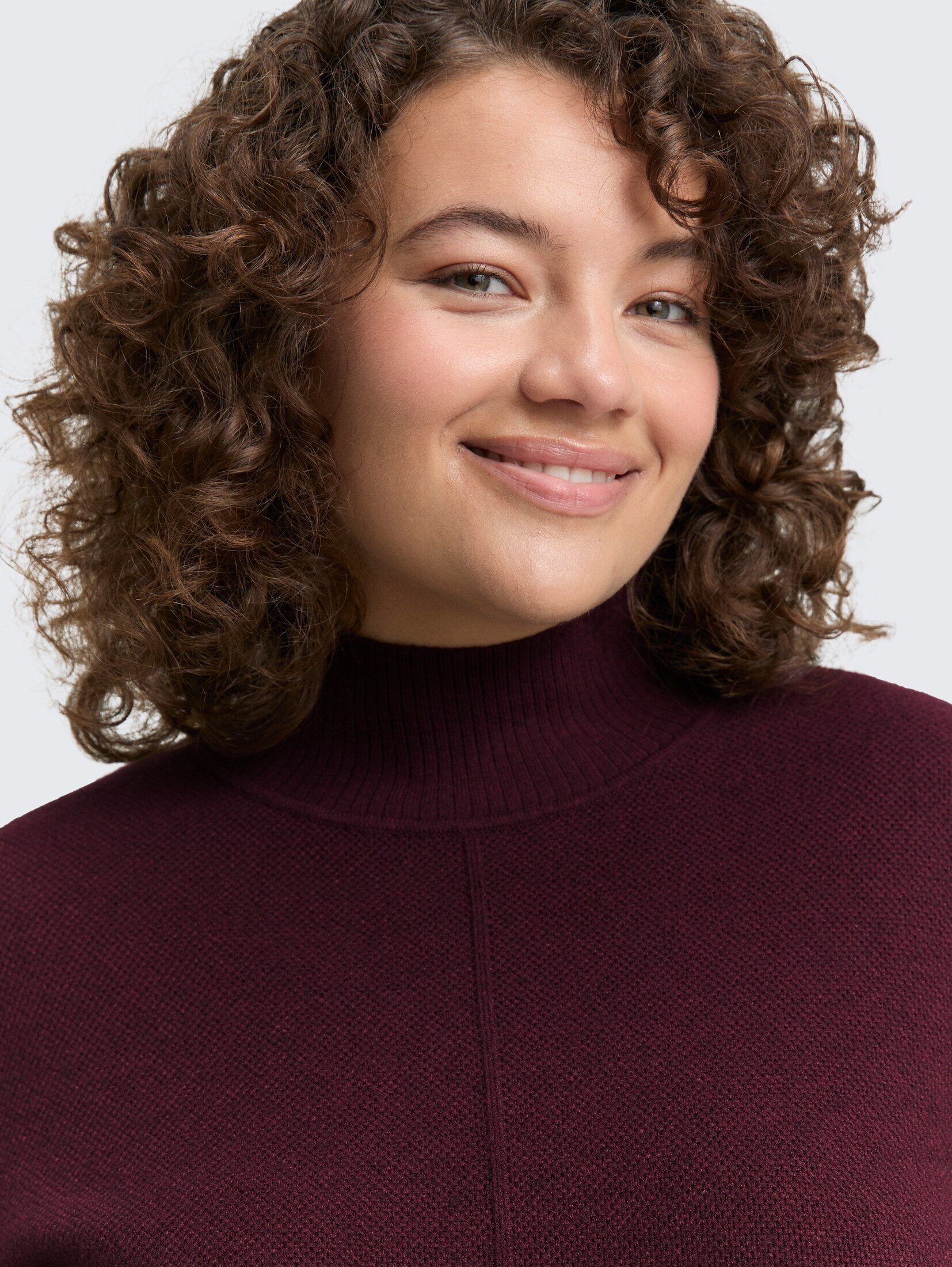 TOM TAILOR PLUS Sommerkleid Kleider & Jumpsuits Plus Size - Strickkleid mit Stehkragen