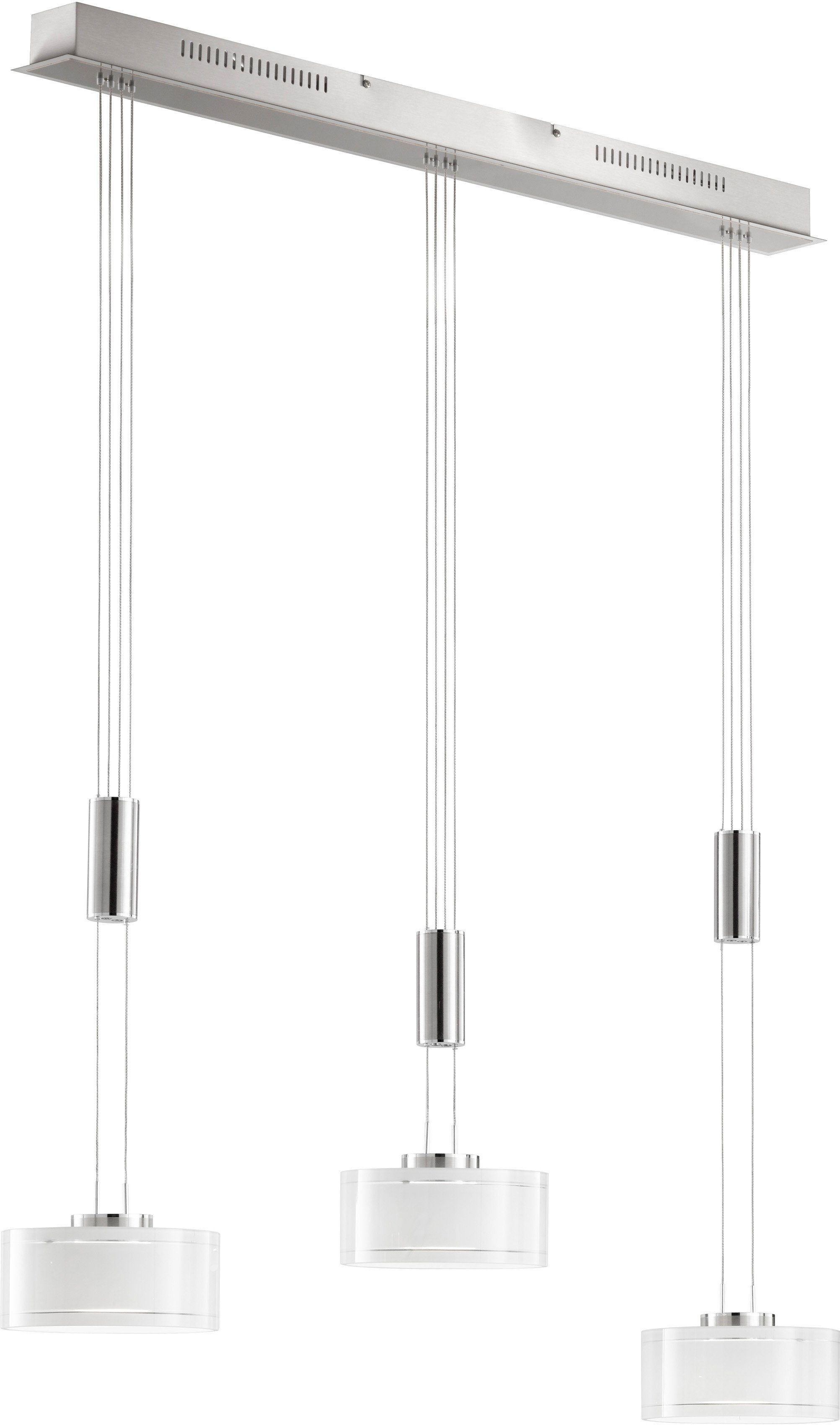 FISCHER & HONSEL Pendelleuchte Lavin, Dimmfunktion, LED fest integriert, Warmweiß, langlebige LED, dimmbar