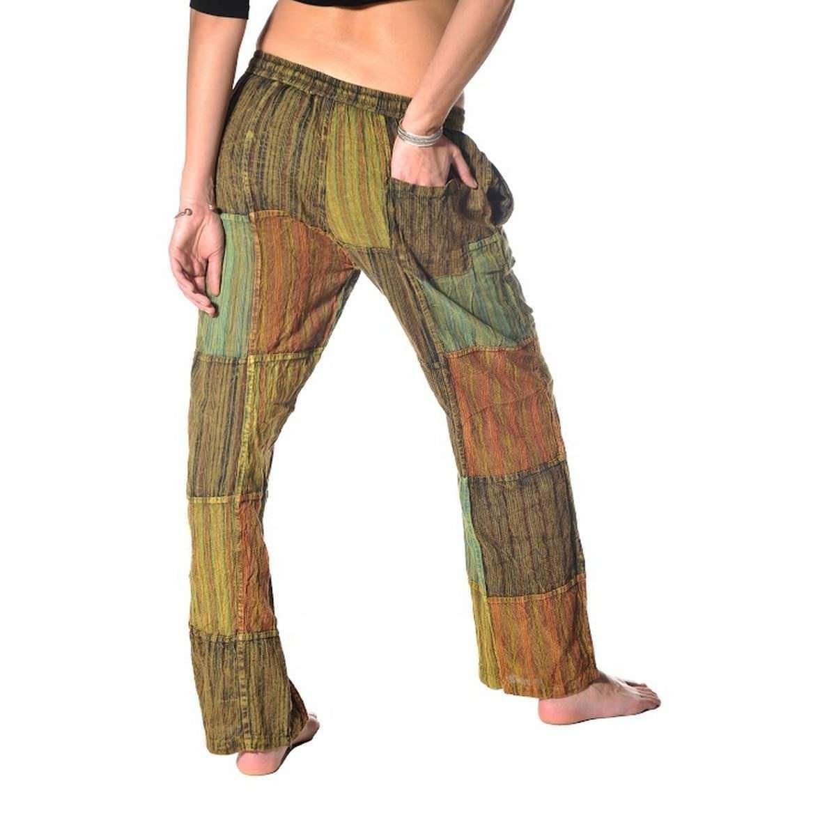 SIMANDRA Pumphose Patchwork (1-tlg) mit Bindeband