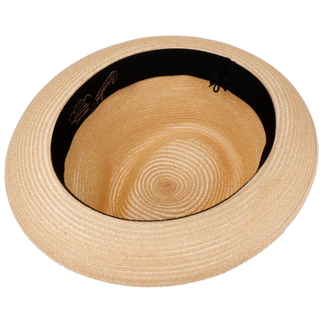 Borsalino Sonnenhut (1-St) Strohhut mit Ripsband, Made in Italy