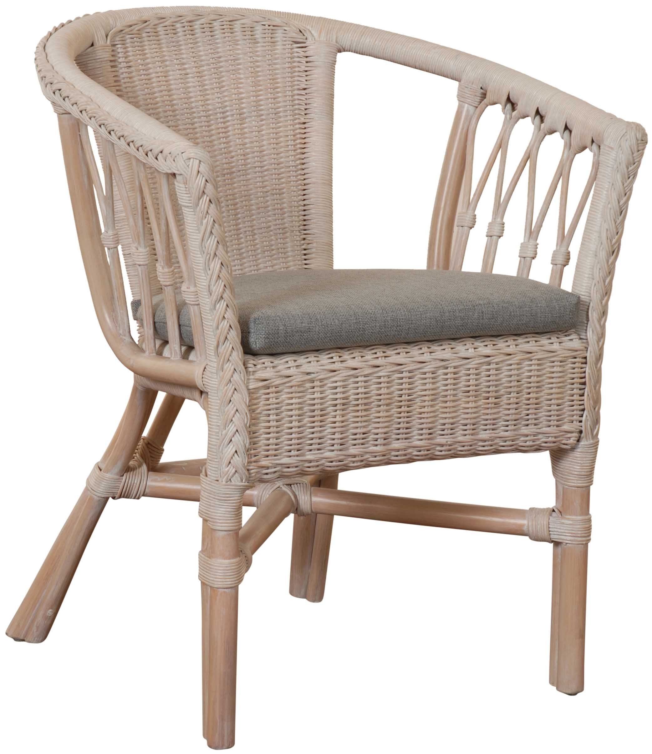 Krines Home Sessel Stapelbarer Rattansessel Bistro günstig online kaufen