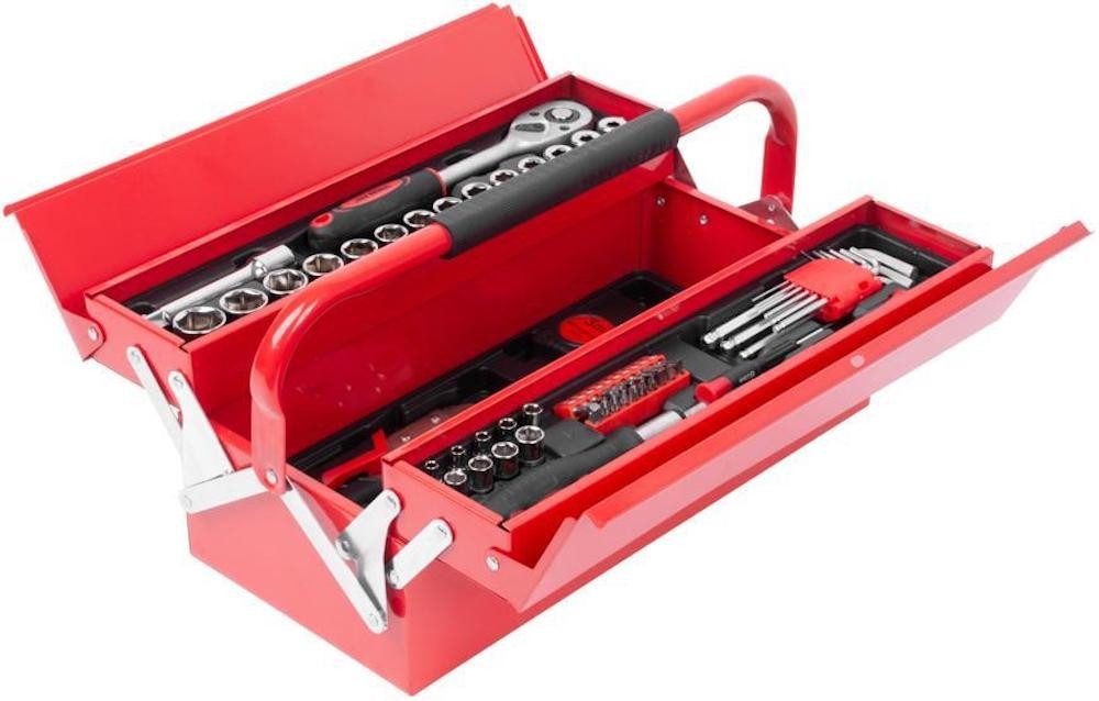 PROREGAL® Werkzeugset Werkzeugset Cube 264, 64 Stück, 1/2 "+1/4"