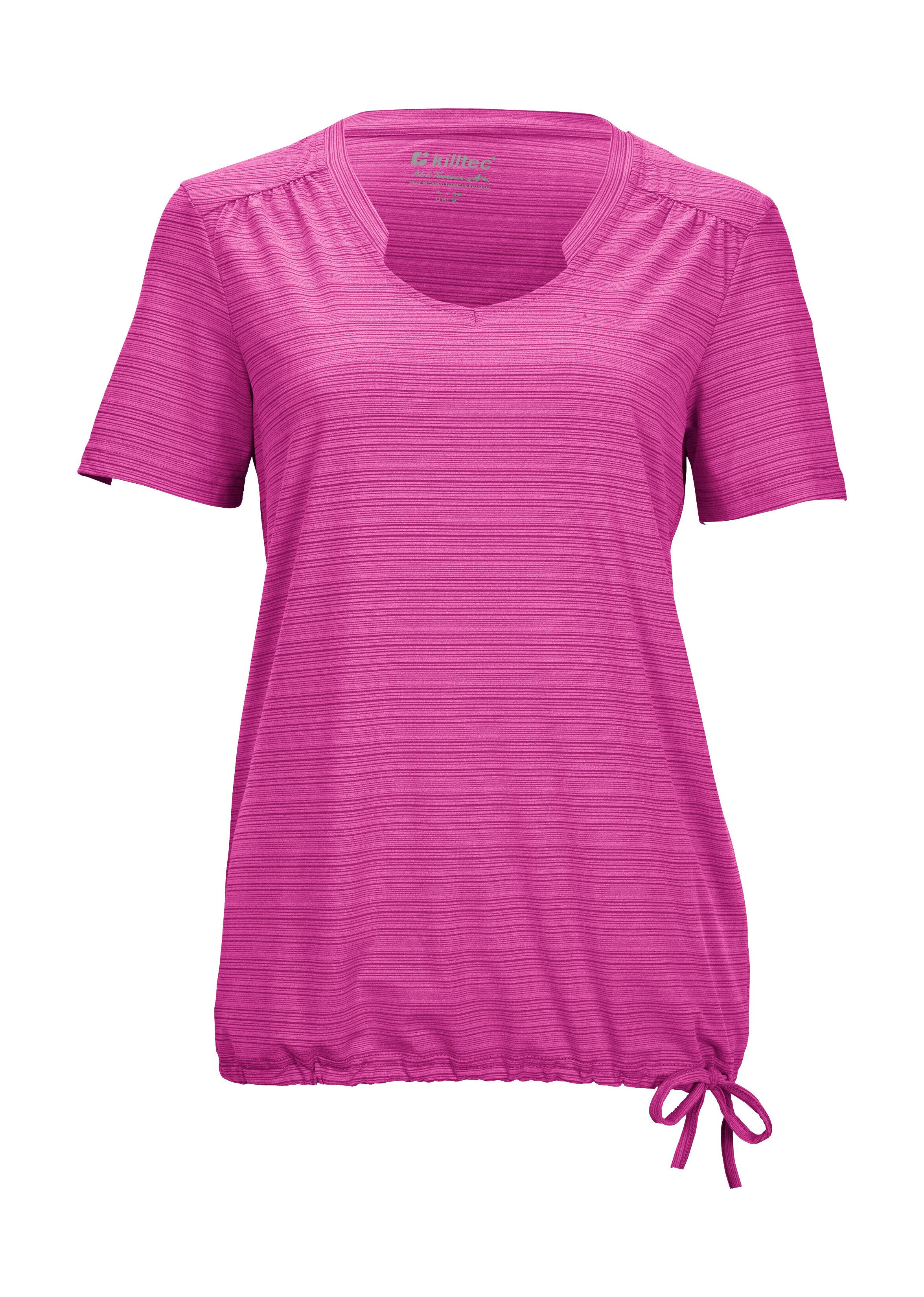 Killtec T-Shirt KOS 46 WMN TSHRT Schnelltrocknend, feuchtigkeitstransportierend, verstellbarer Saum