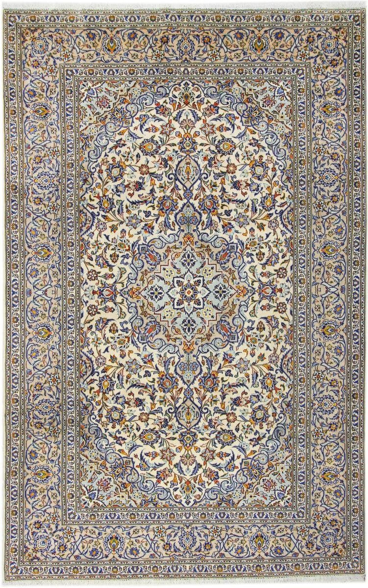 Orientteppich Keshan 216x339 Handgeknüpfter Orientteppich / Perserteppich, Nain Trading, rechteckig, Höhe: 12 mm