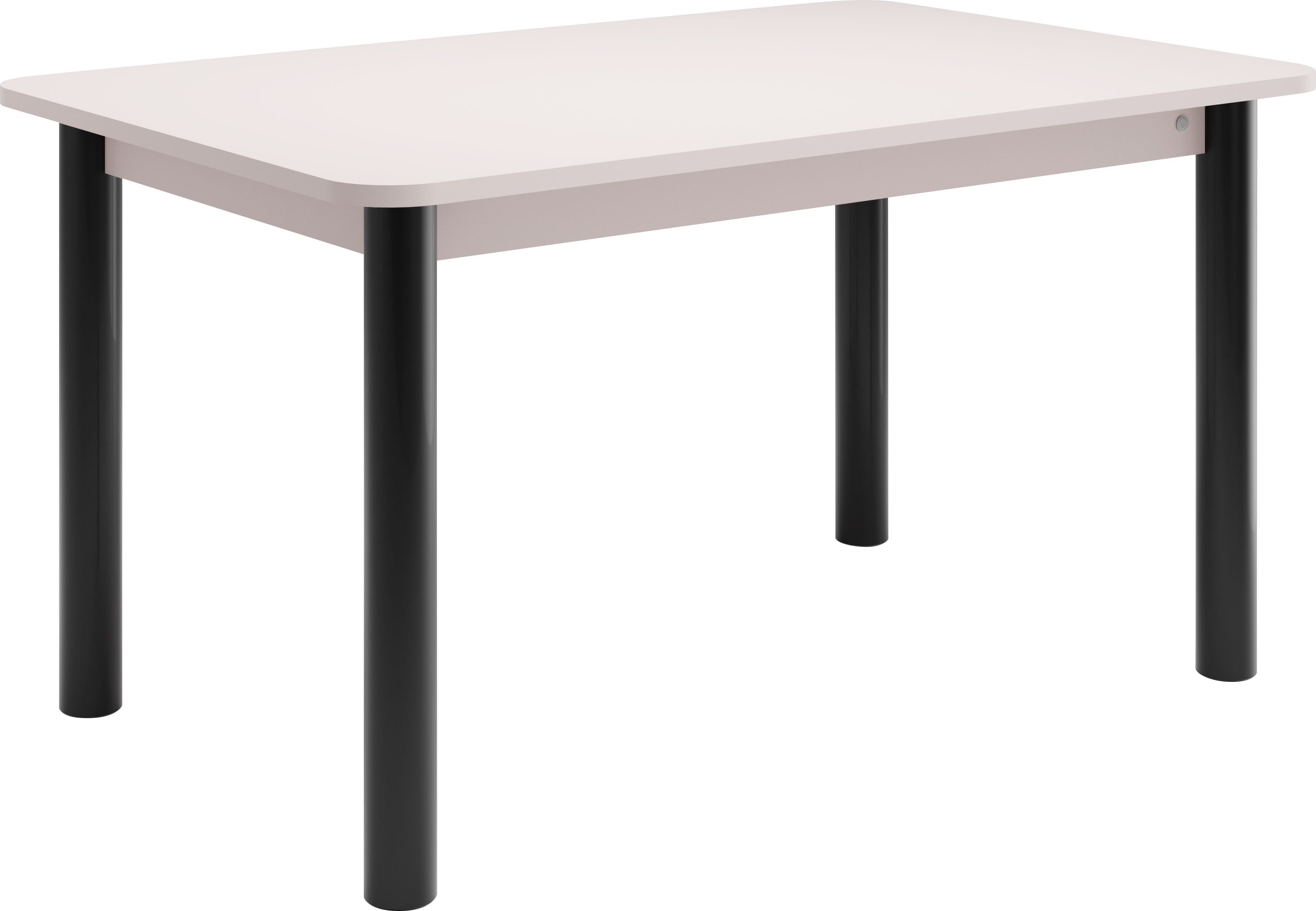 TOM TAILOR HOME Esstisch COLOR TABLE (1-St), Esstisch, 4-Fuß, 3 Größen, 3 Dekorfarben, 4 Fußfarben, ABS-Kante