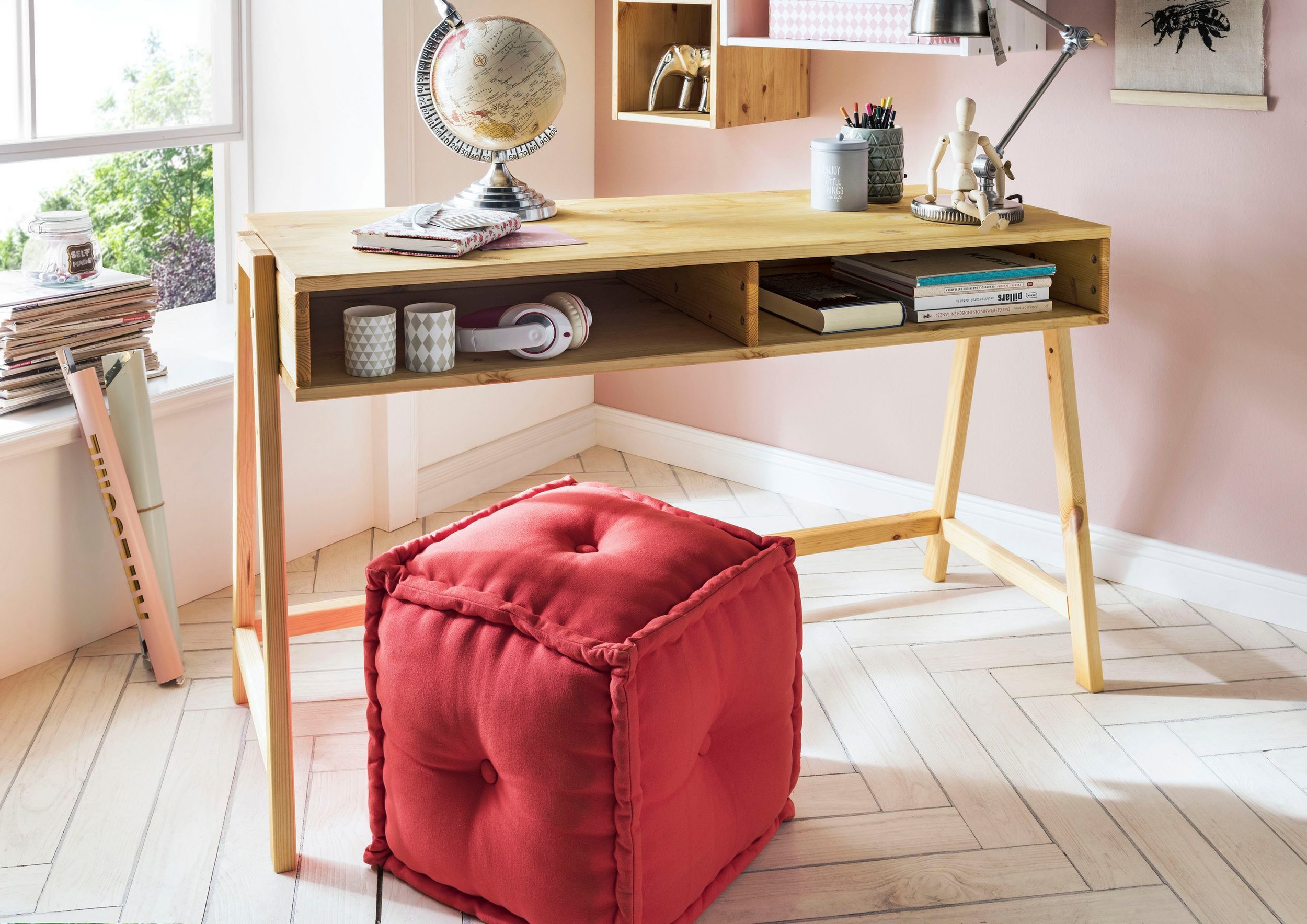 Wohnglücklich Kinderschreibtisch Infanskids, Aus hochwertigem Massivholz