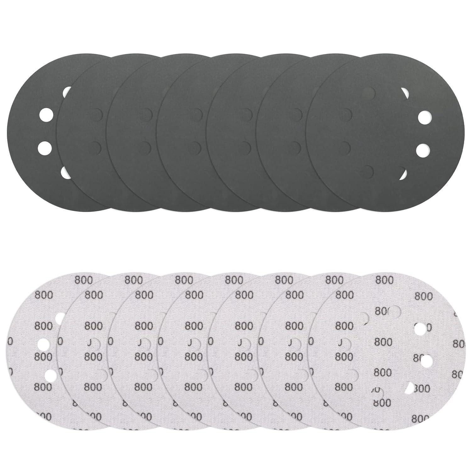 LuxusKollektion Schleifscheibe Schleifpapier 125mm Klett 8 Löcher Exzenterschleifer 800 P800