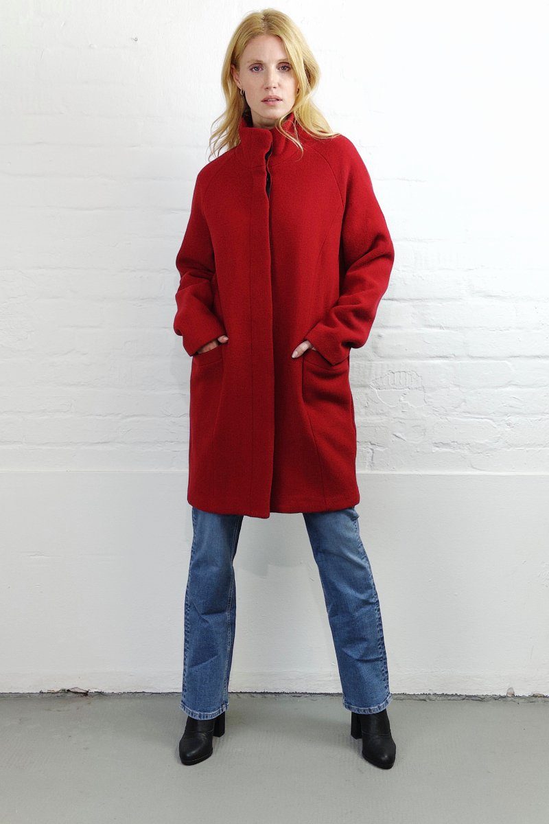 wunderwerk Kurzmantel O-Shape Coat 544 - cherry red