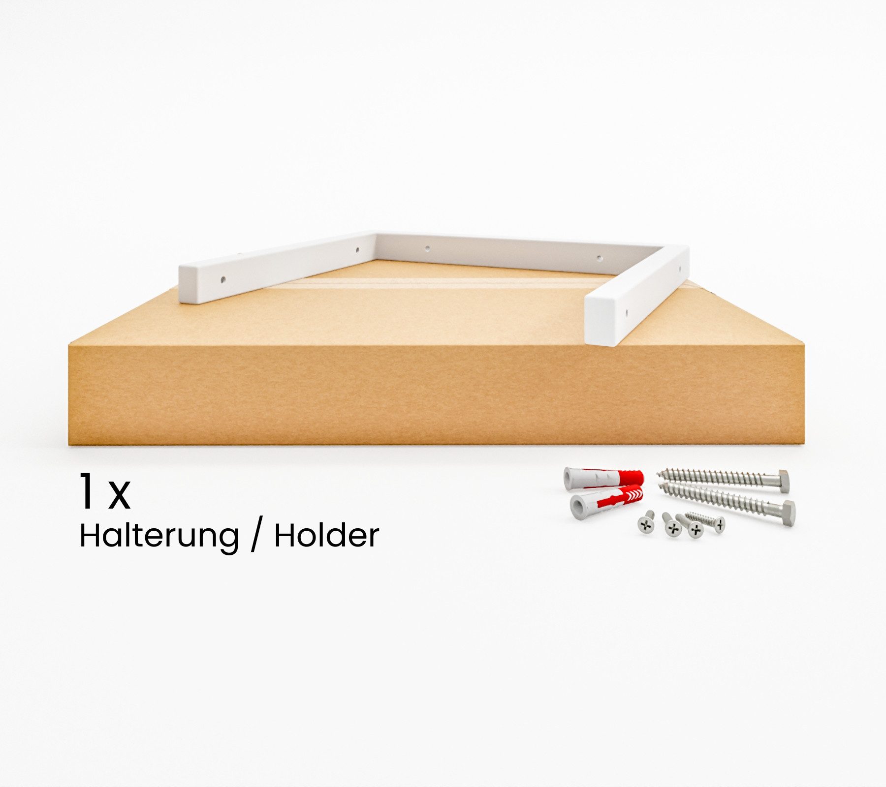 HEVVA Wandregalhalter Doppelte Regalhalter 20/25/30/35 cm - ERLENBERG - Schwerlastträger, 1-tlg.