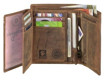 Greenburry Geldbörse Vintage, Portemonnaie, Lederbörse, Herrenbörse mit RFID Schutz