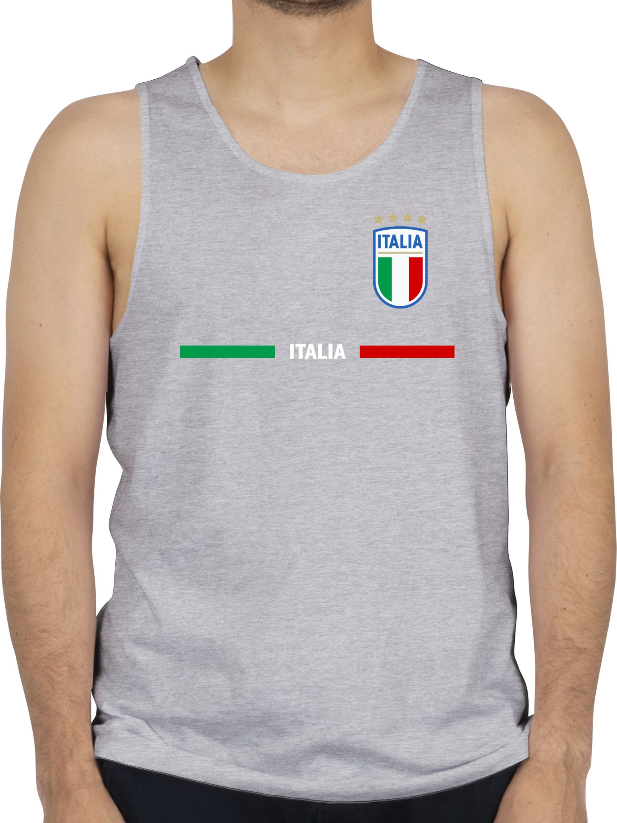 Tanktop Italien Trikot Wappen, Italia mit Stolz, Italienisches Fan-Motiv