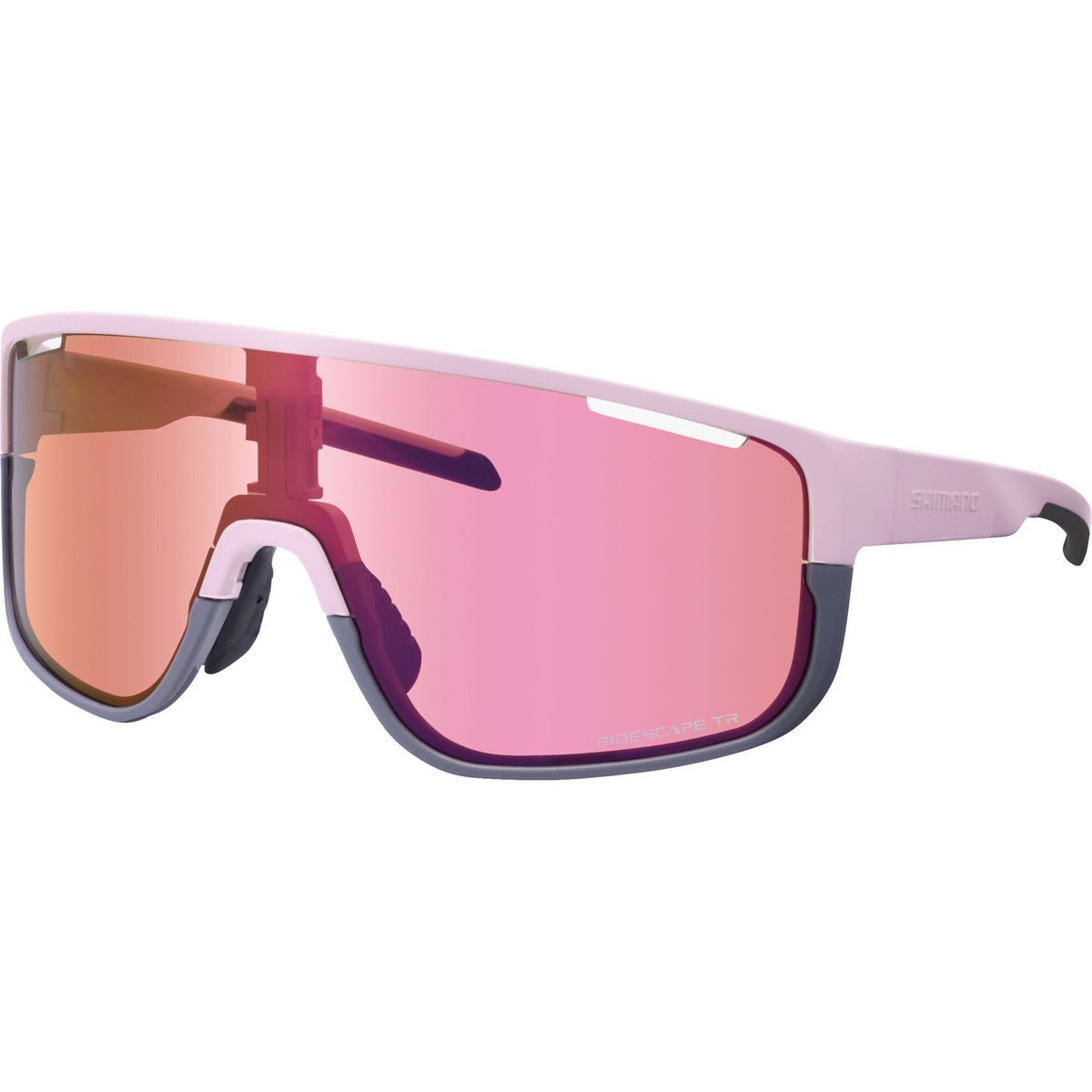 Shimano Fahrradbrille Pulsar 3 Trail, Vielseitige Fahrradbrille mit breitem Sichtfeld, abnehmbarem Rahmen