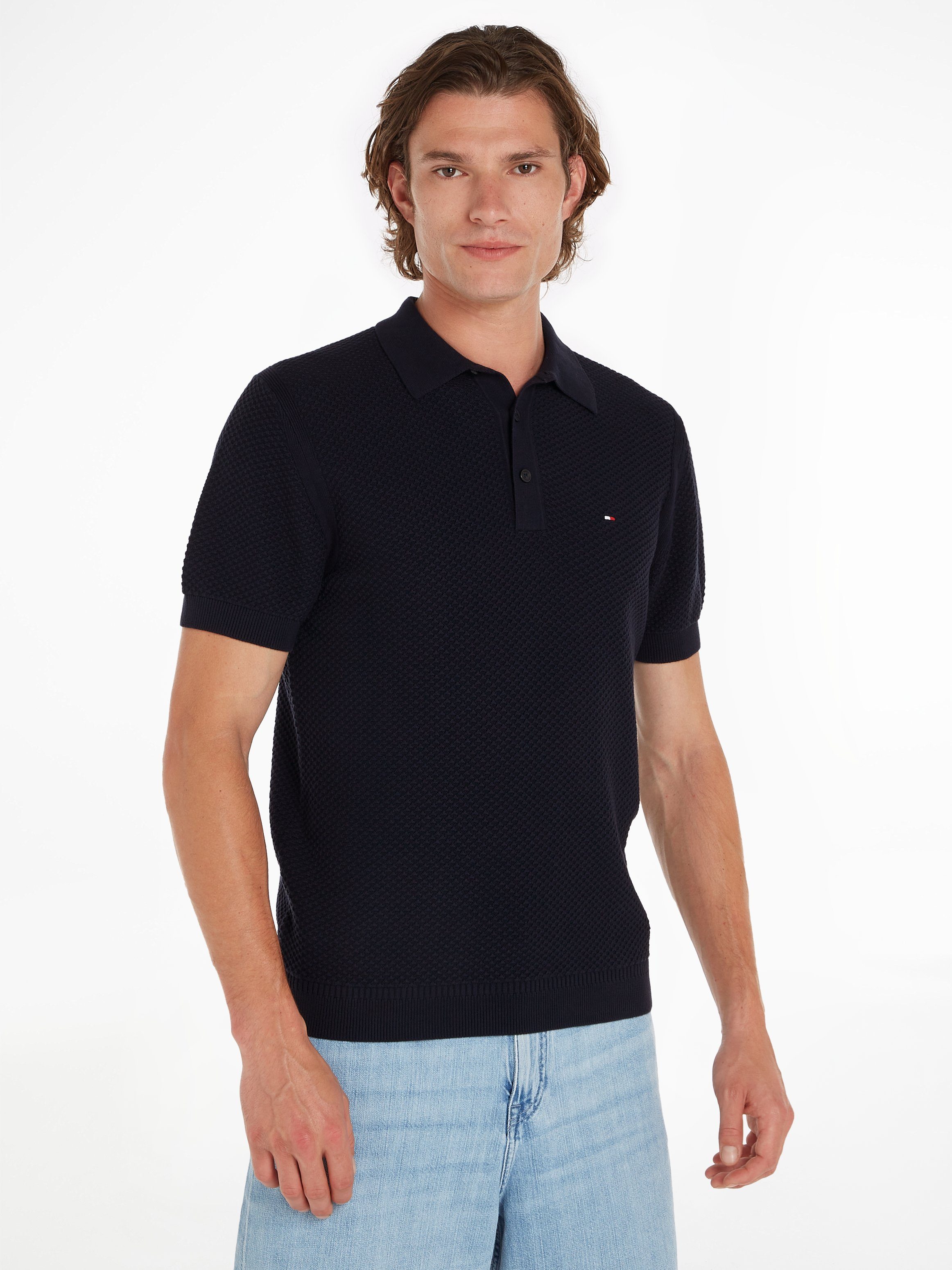 Tommy Hilfiger Poloshirt OVAL STRUCTURE S/S POLO, Polohemd