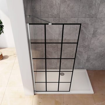 duschspa Duschwand 200cm Nano Glas ESG Walk in Dusche Duschtrennwand Glaswand, Einscheibensicherheitsglas, Sicherheitsglas, (Set), Glas, Nano Glas