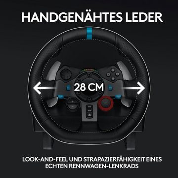 Logitech G G29 Driving Force Lenkrad mit Pedalen Rennlenkrad Gaming-Lenkrad (Set, für PS3, PS4, PS5 und PC)