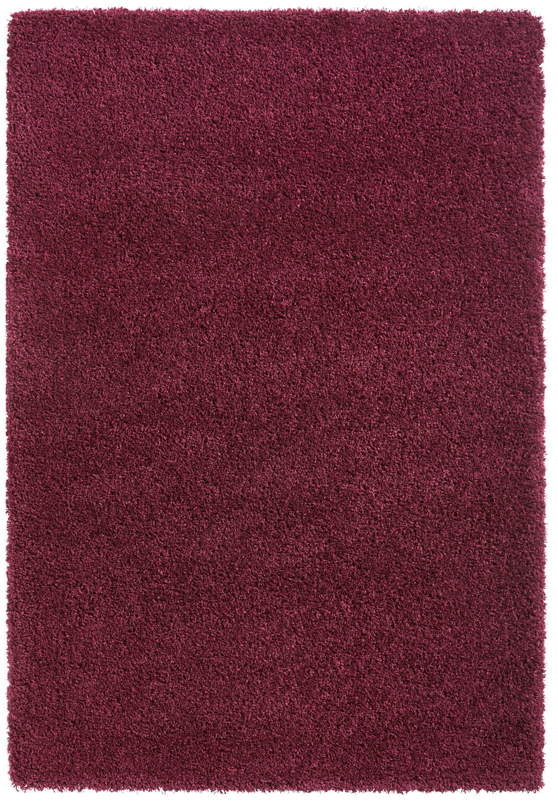 TaraCarpet Langflor-Teppich Ragolle Twilight, rechteckig, Höhe: 60 mm, Shaggy Hochflorteppich bordeaux rot Wohnzimmer Schlafzimmer 065x130