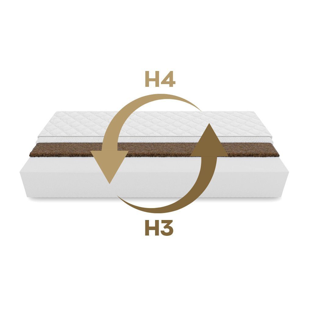 matratze x PLUS Kindermatratze Kaltschaummatratze cm H3/H4 KingKINDER 12 kokos x cm, 200 KingMatratzen, 12 hoch 180