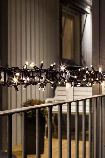 KONSTSMIDE LED-Lichterkette Weihnachtsdeko aussen, 40-flammig, Micro LED mit 9 h Timer, schutzisoliert/umgossen, 40 warm weiße Dioden
