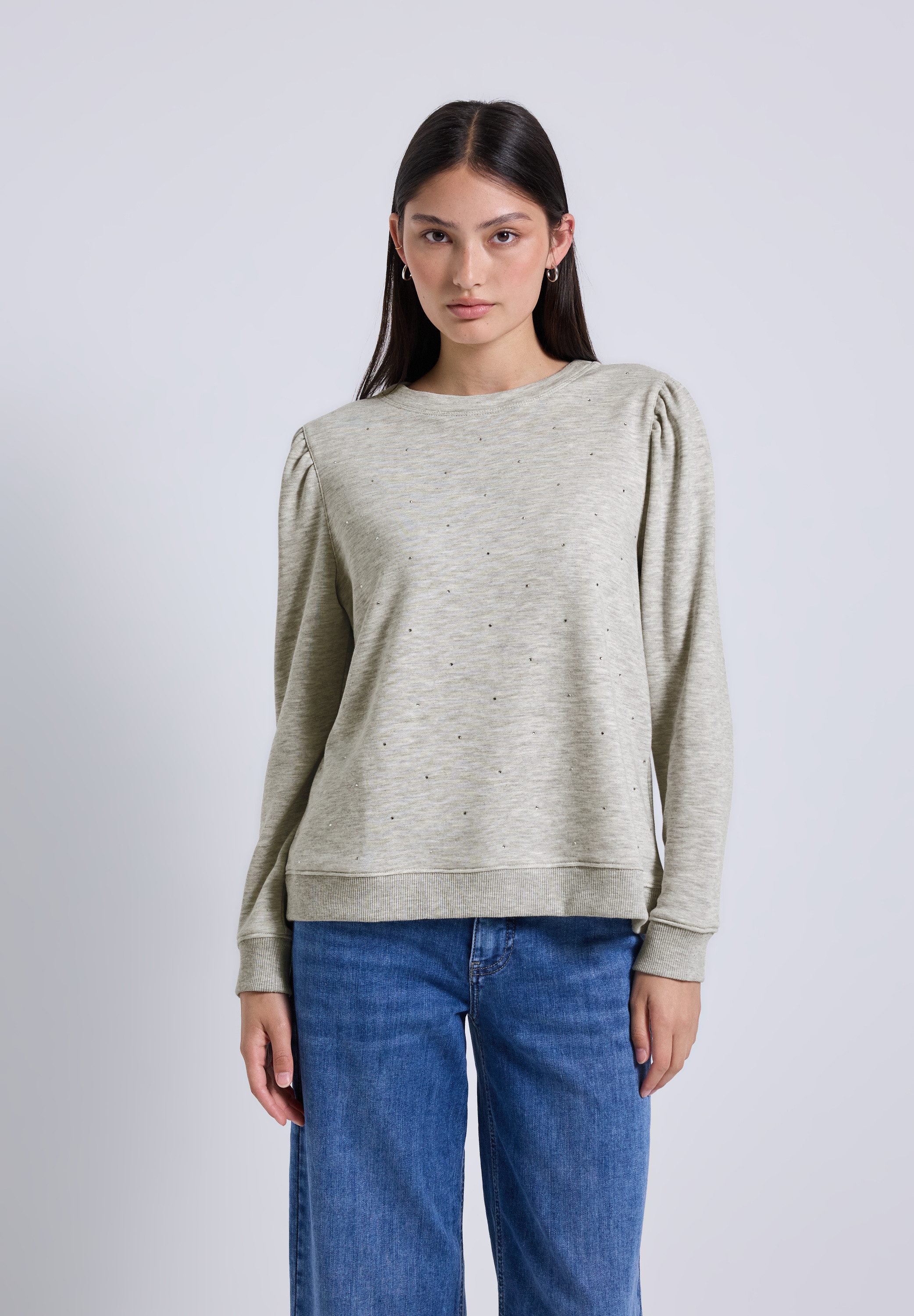 STREET ONE STUDIO Sweatshirt mit Rundhalsausschnitt