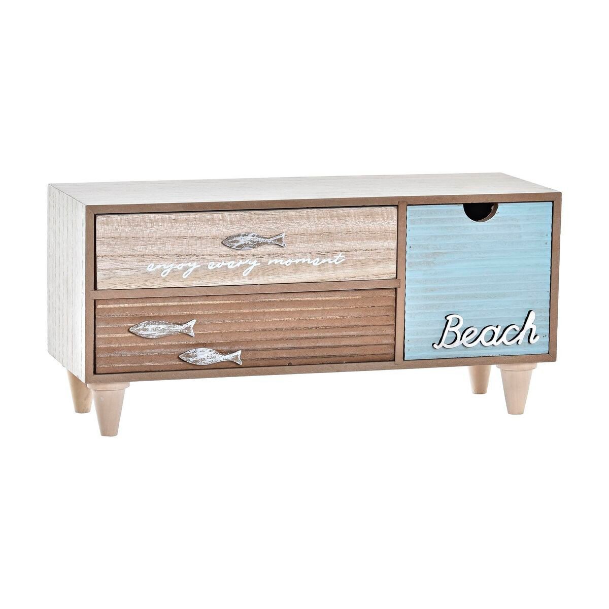 DKD Home Decor Schmuckkasten Dkd home decor Box-Schmuckkästchen DKD Home Decor Holz Strand 34 x 13