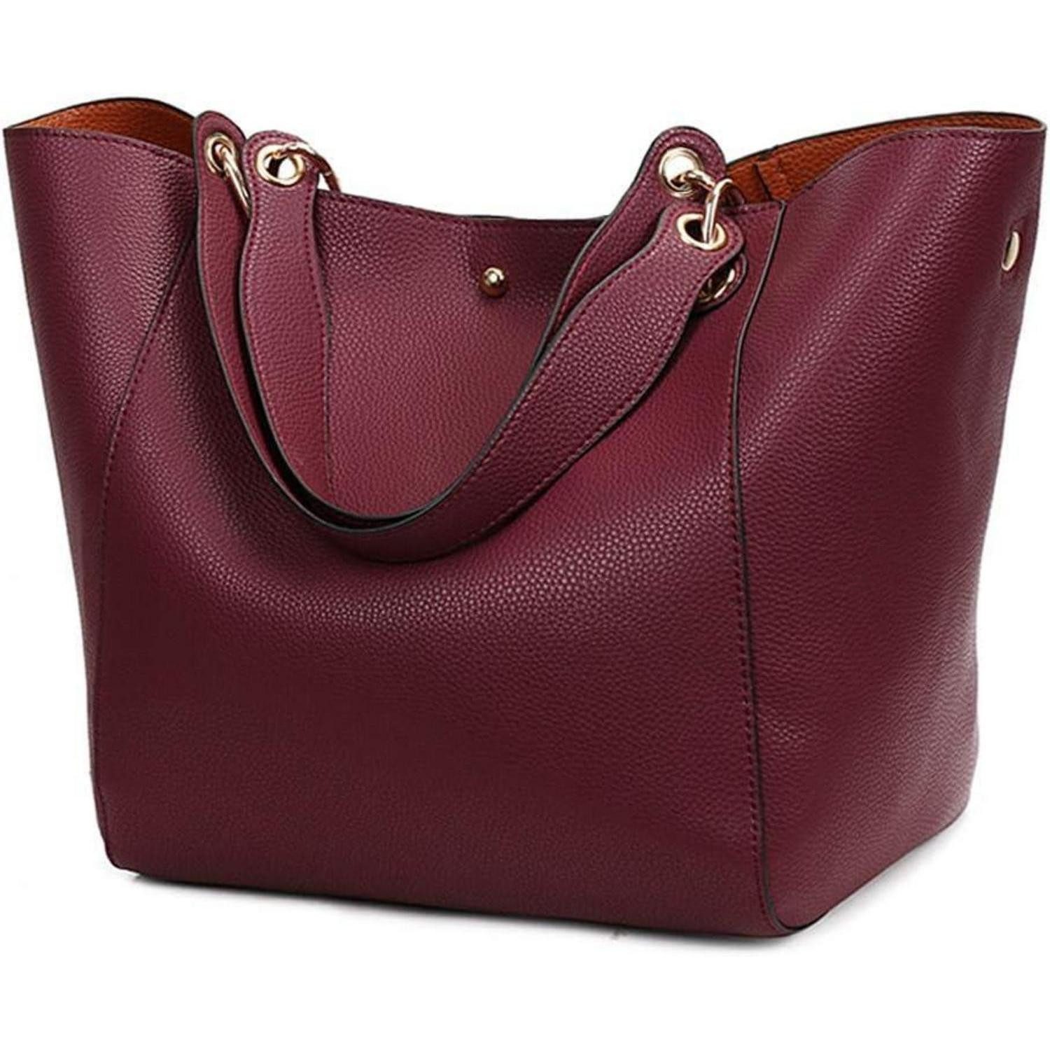 Handtasche Henkeltasche Damen Kunstleder Groß Schultertasche Umhängetasche