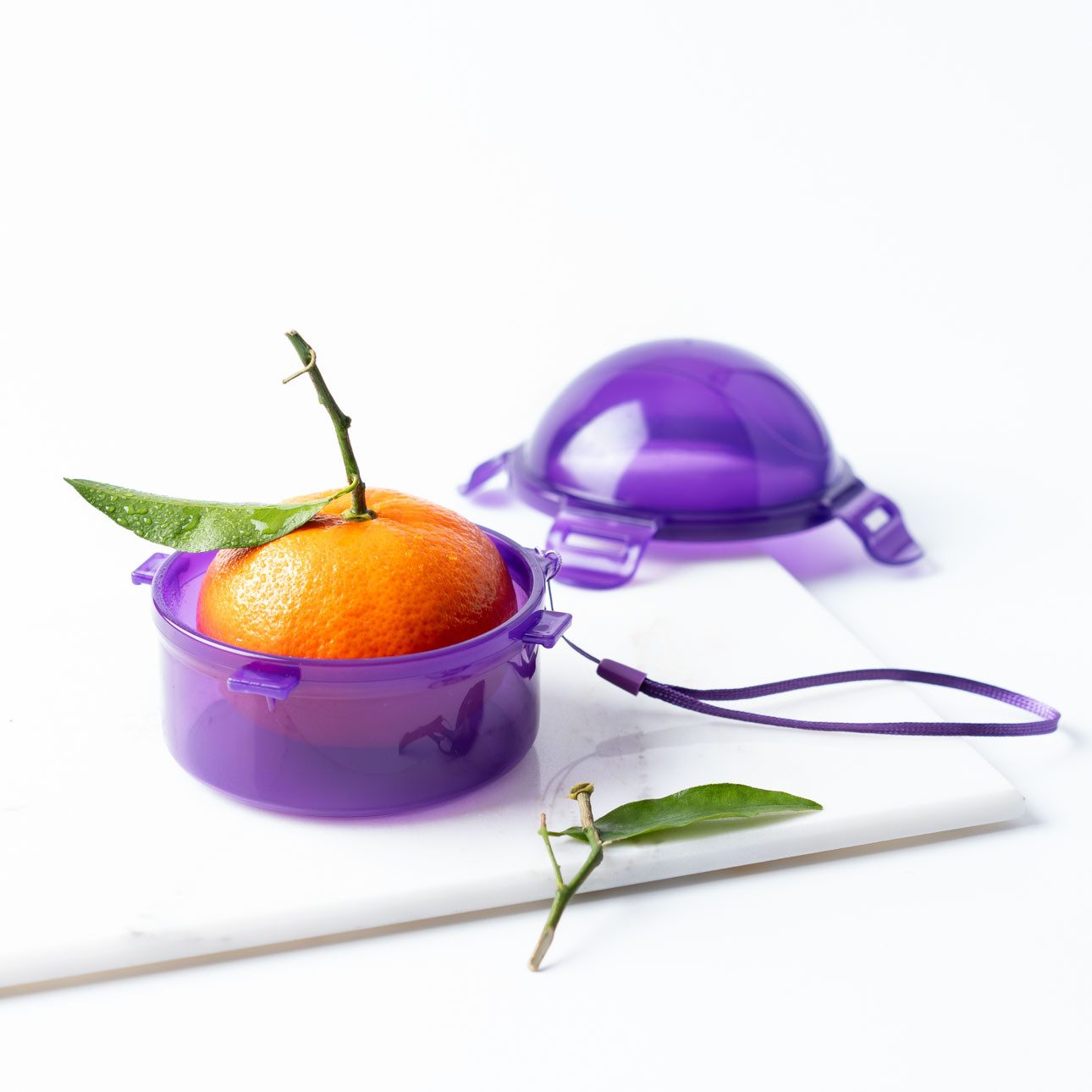 LEKKABOX Lunchbox Apfelbox Obstdose für ganze Äpfel – Kinder Snackbox Obstbox Fruchtbox, Statt brauner Apfelscheiben einfach einen ganzen Apfel mitnehmen – Bild 5 von 5