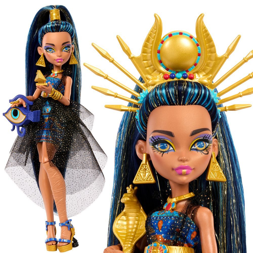 Mattel® Anziehpuppe Puppe Cleo De Nile Monster High Monsterball HNF70 Spiel günstig online kaufen