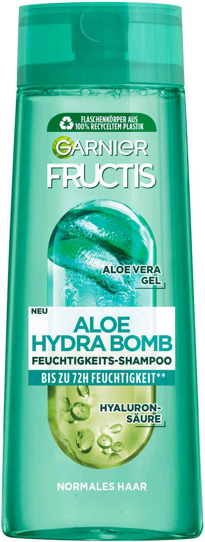 GARNIER Haarshampoo Garnier Fructis Aloe Hydra Bomb Shampoo, Packung, 6-tlg.