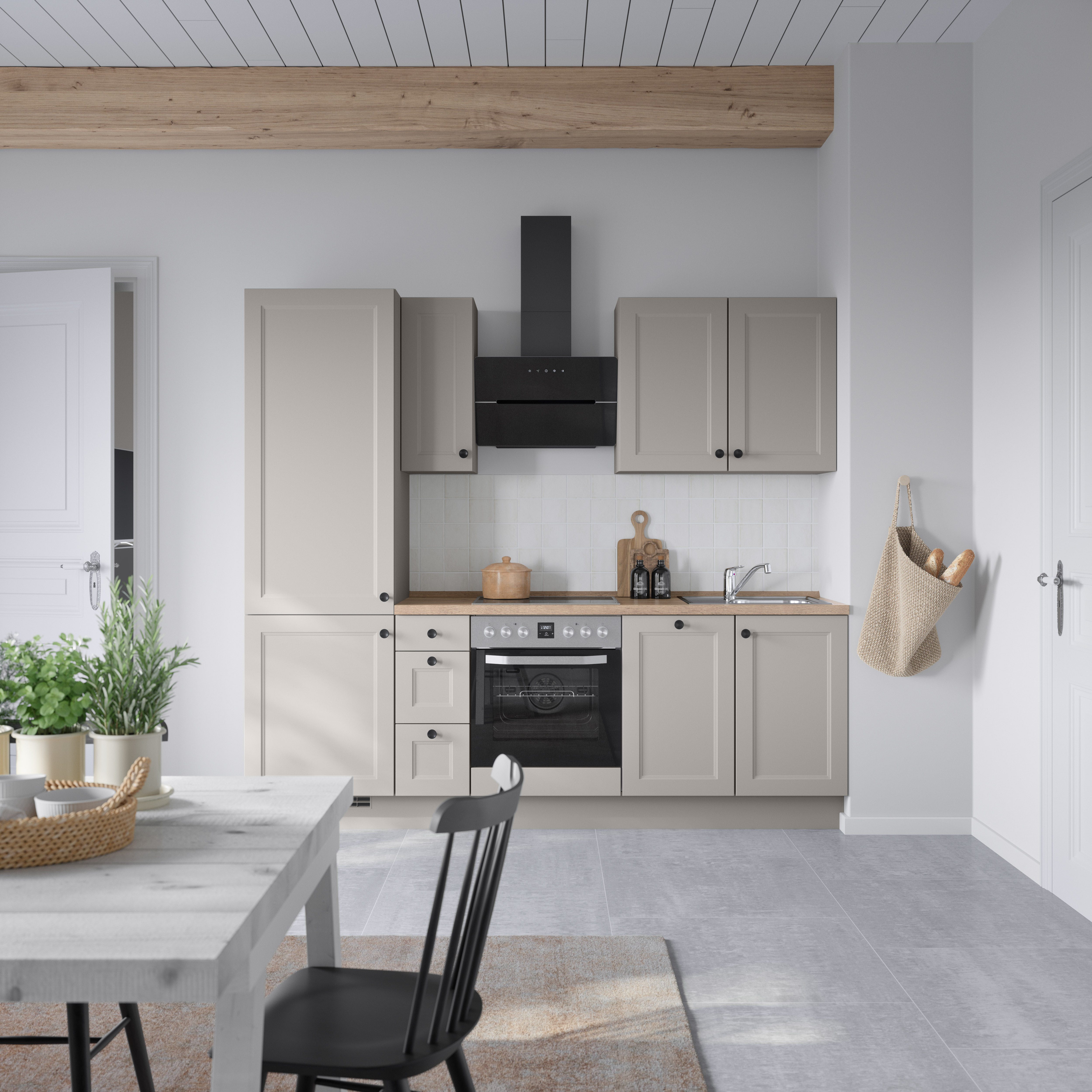 nobilia® Küchenzeile "Cascada II", NEU: individuell anpassbar mit gratis Profi-Beratung, vormontiert, Breite 240 cm, Ausrichtung wählbar, wahlw. mit E-Geräten