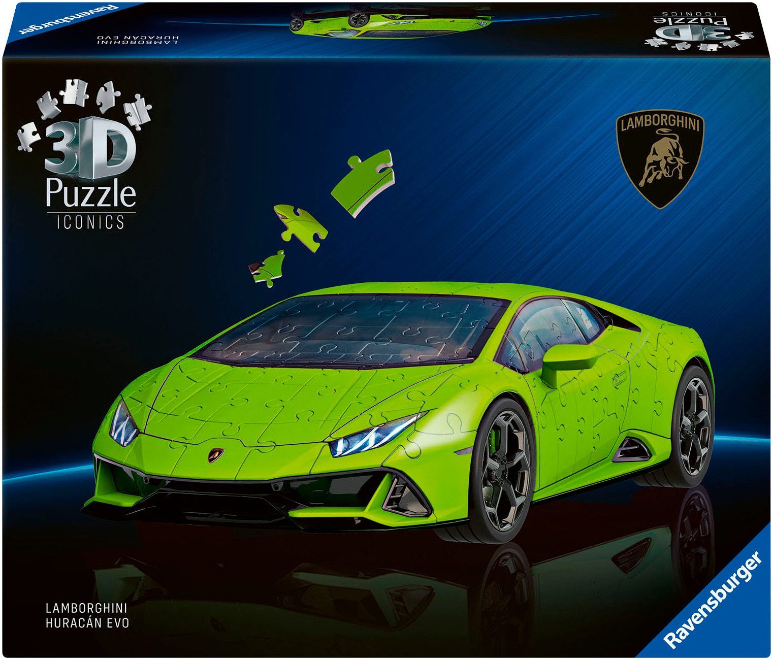 Ravensburger 3D-Puzzle Iconics: Lamborghini Huracán EVO, 108 Puzzleteile, M günstig online kaufen