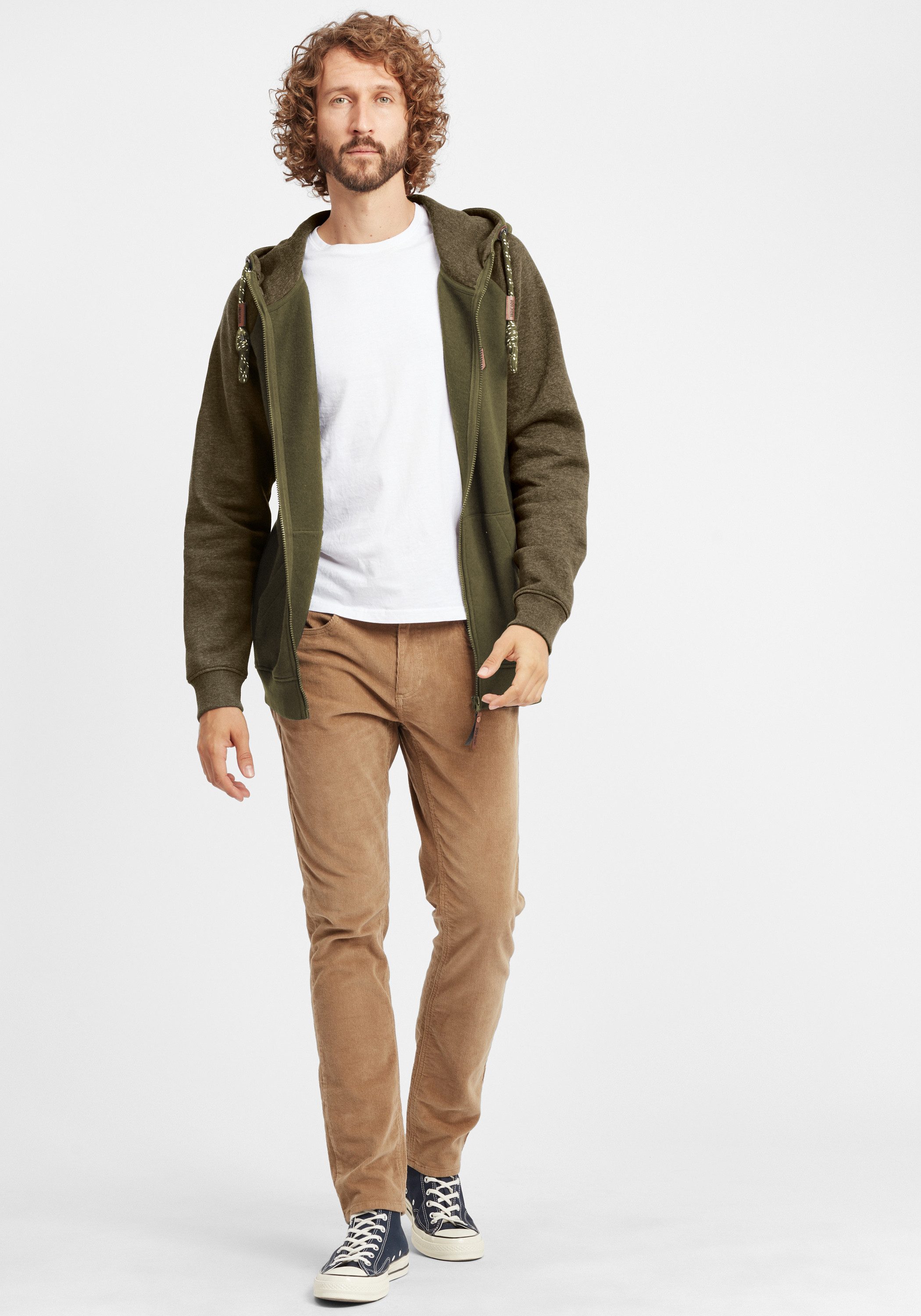 Indicode Kapuzensweatjacke IDTerence Sweatjacke mit Kapuze