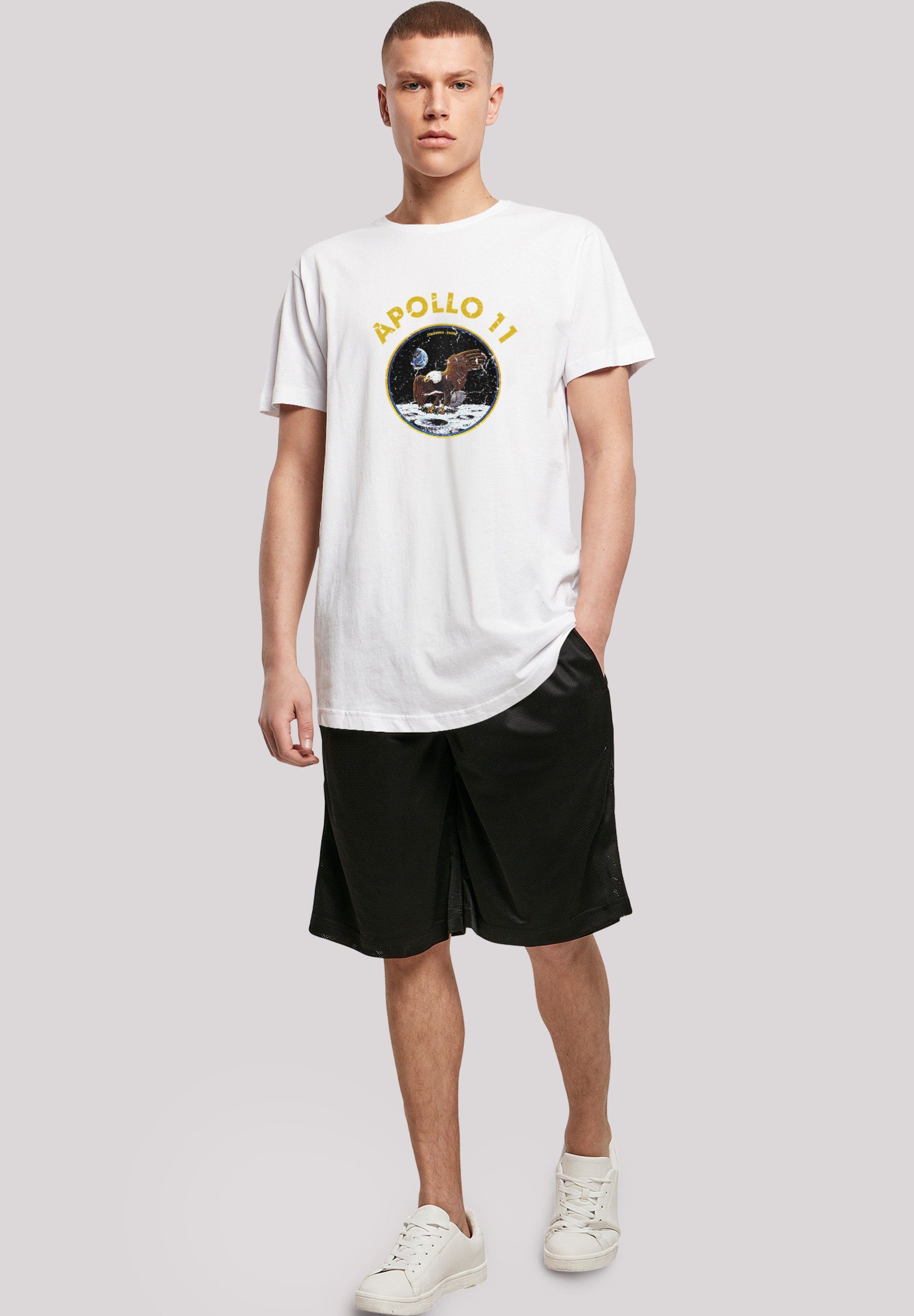 Classic NASA F4NT4STIC Mondlandung Merch,Lang,Longshirt,Bedruckt Herren,Premium T-Shirt White